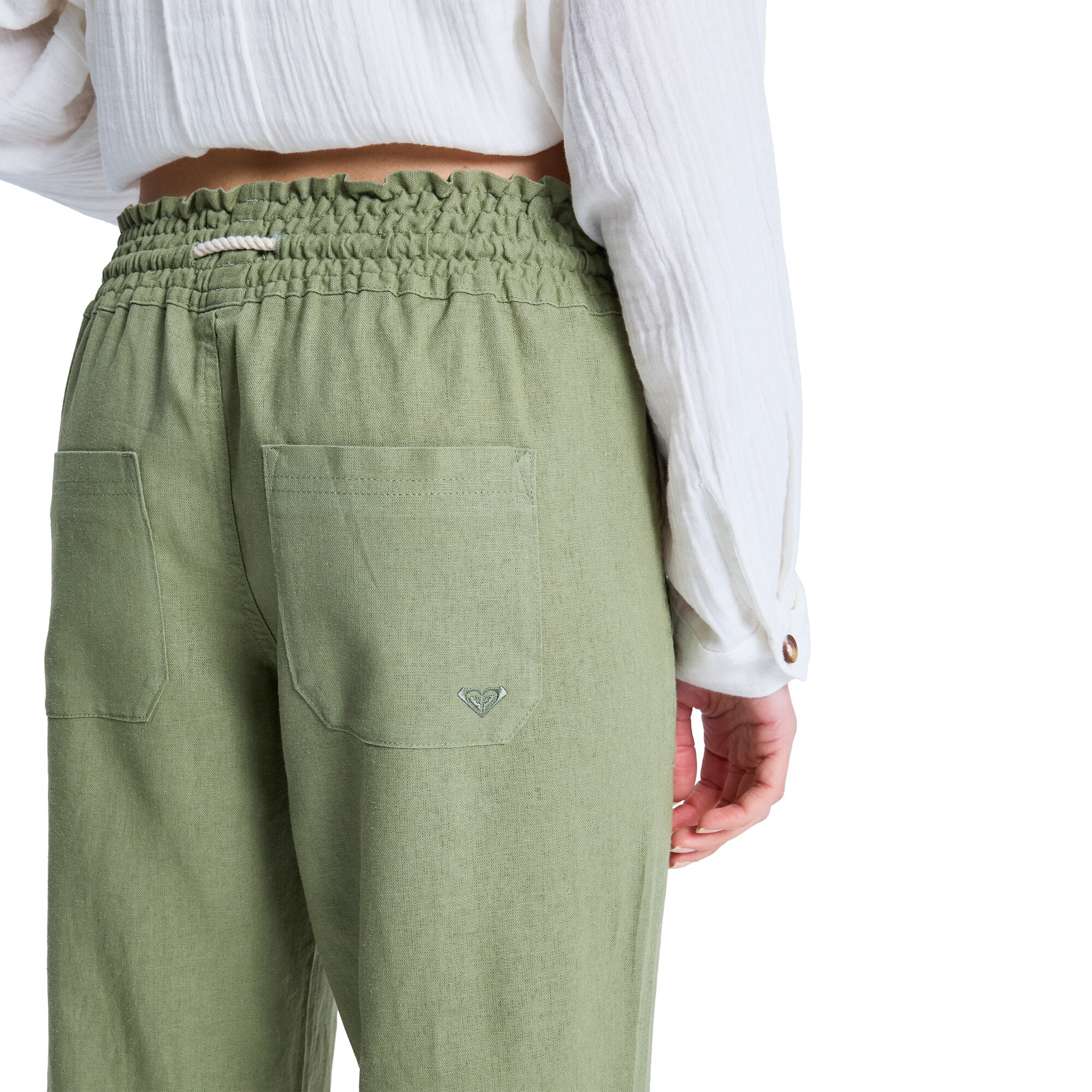 Pantalón de mujer Oceanside Roxy - Verde Verde-6