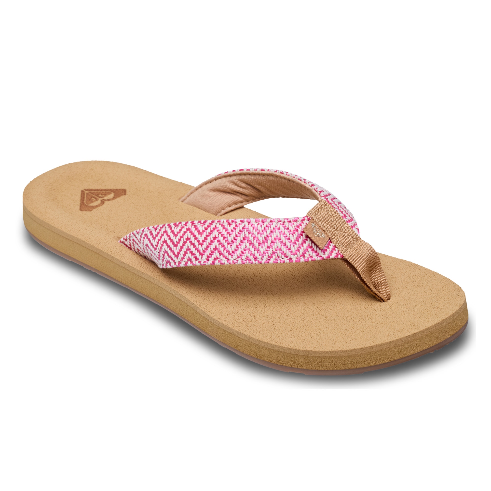 Roxy Chanclas de mujer Porto Raffia Marrón