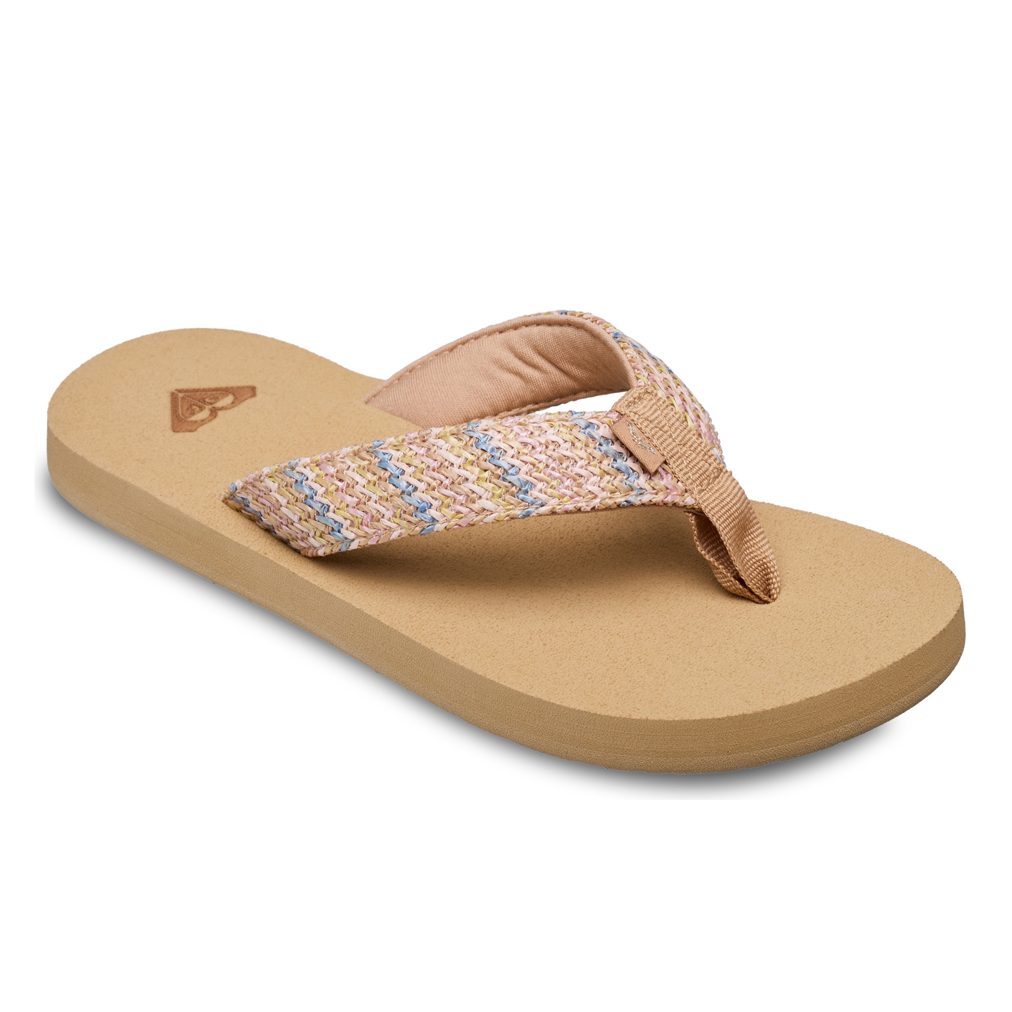 Chanclas de niños Rg Porto Raffia Roxy - Marrón Marrón-1