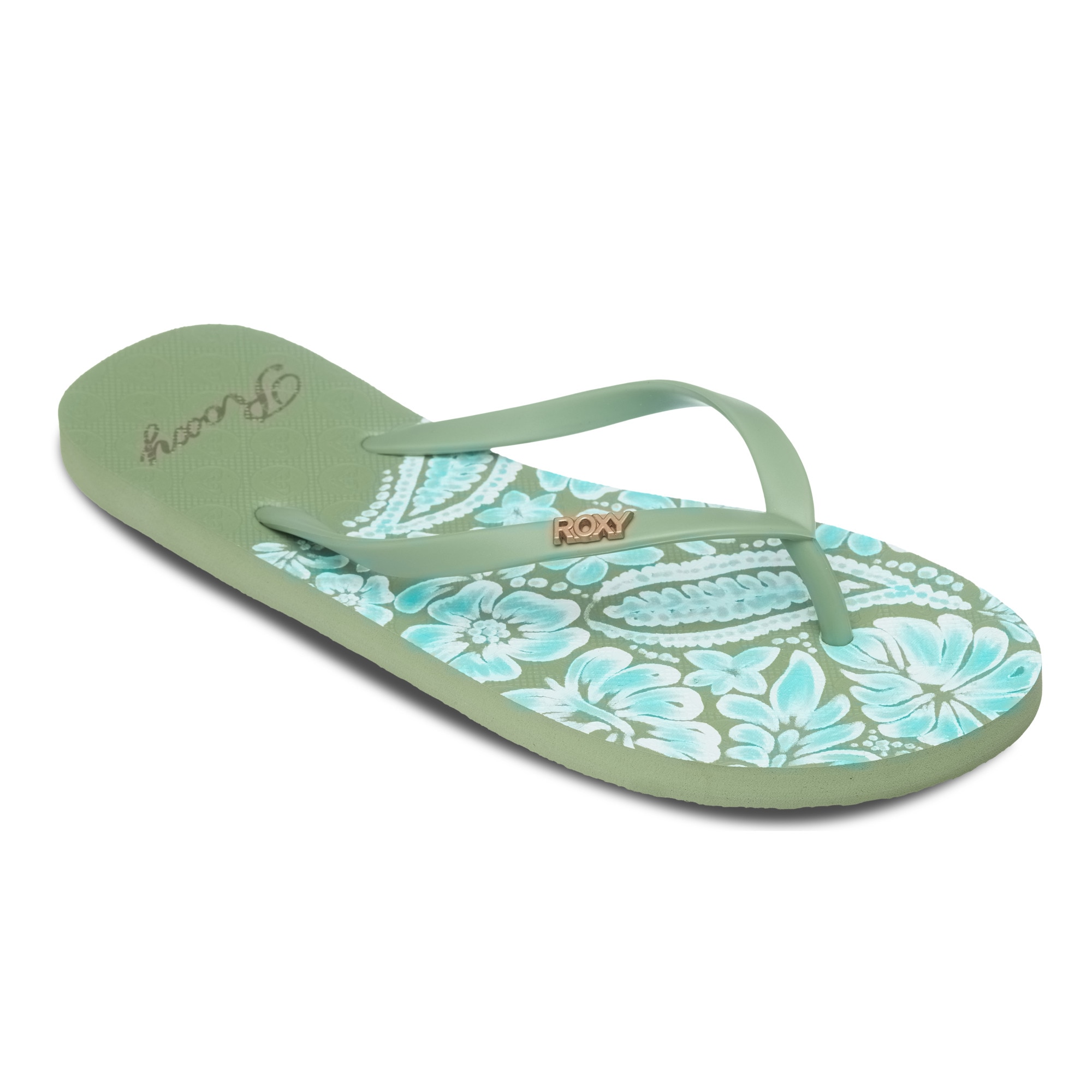Chanclas de mujer New Viva Printed Roxy - Verde Verde-1