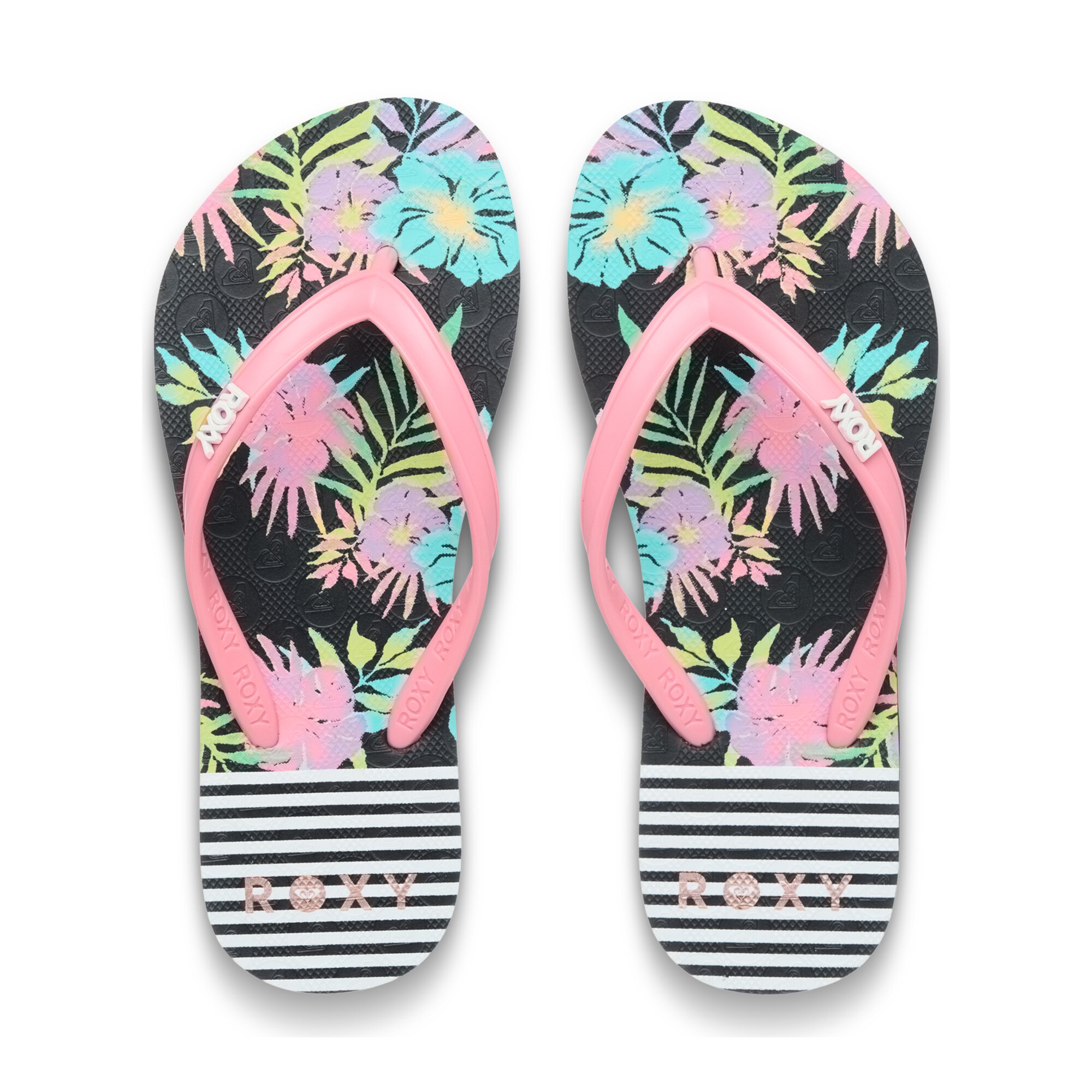 Chanclas de niños Rg Viva Stamp Roxy - Negro Negro-4