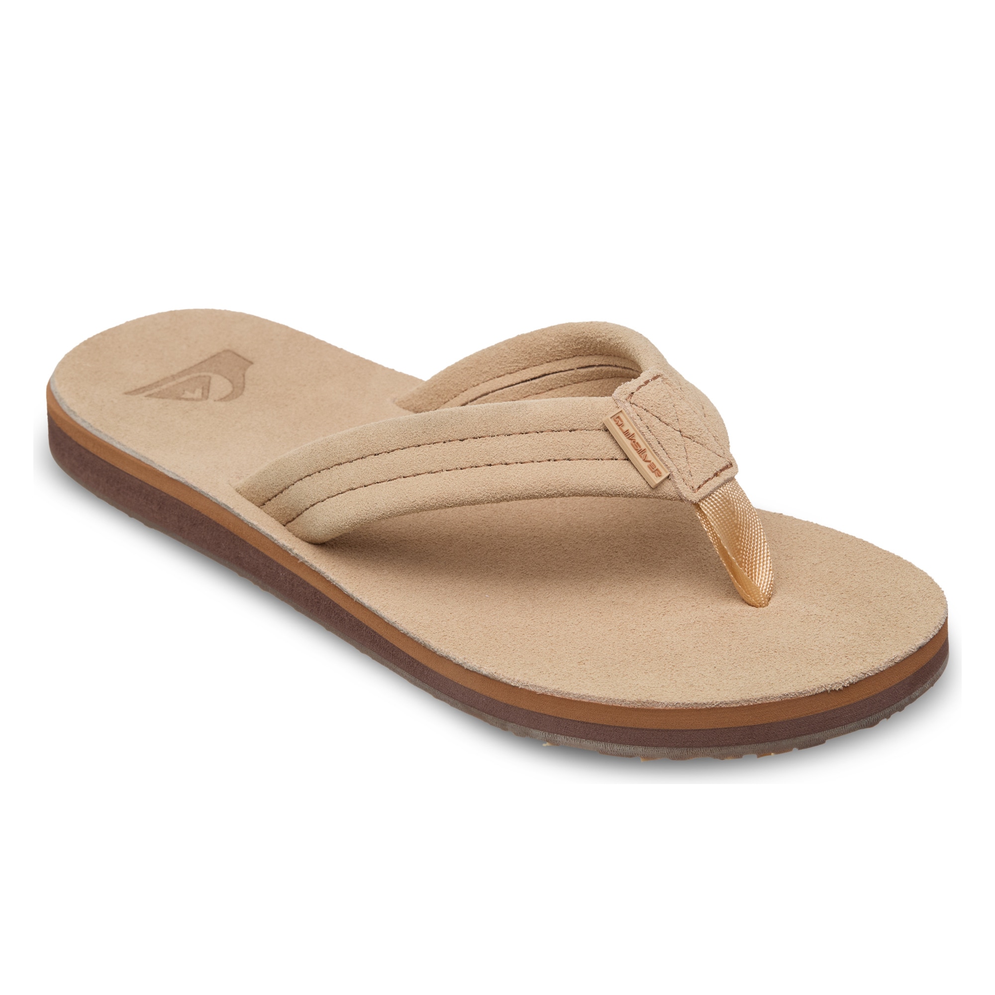 Quiksilver Chanclas de hombre Carver Suede Marrón