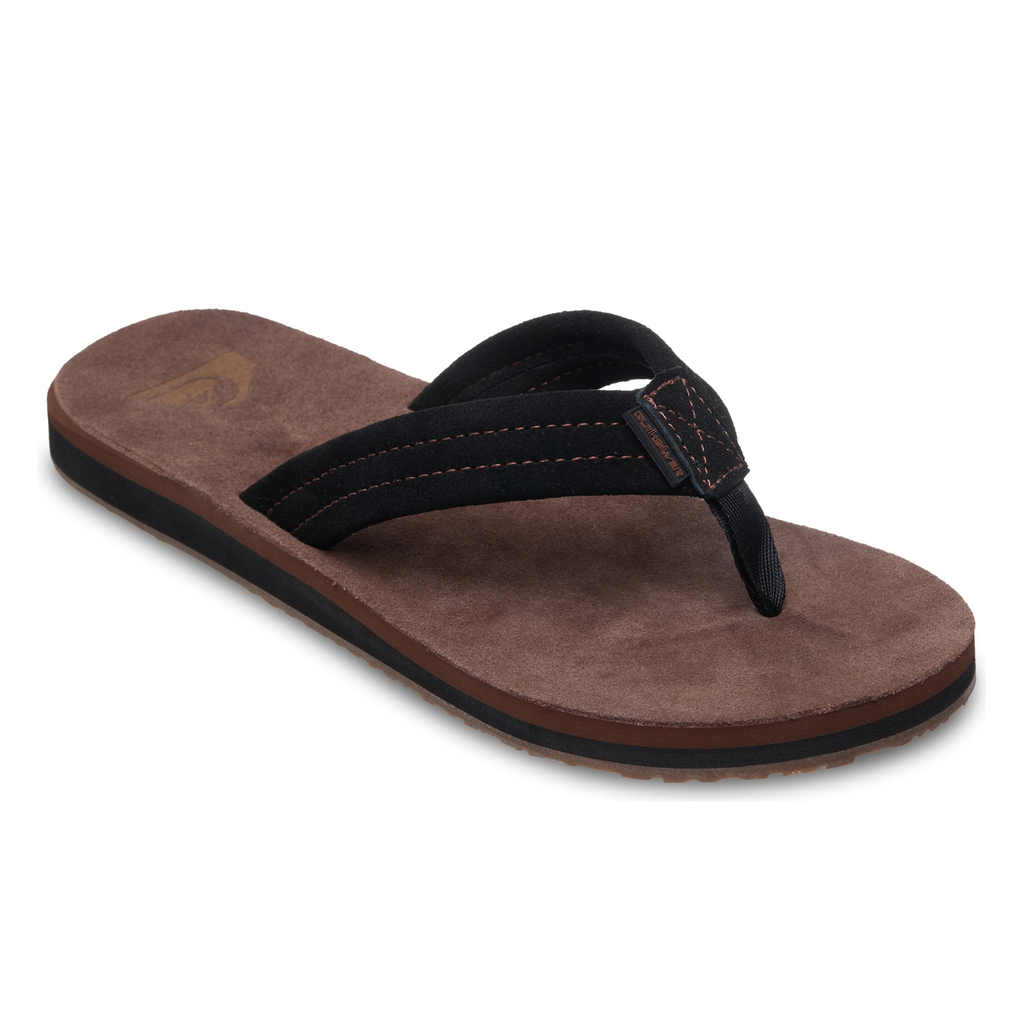 Quiksilver Chanclas de hombre Carver Suede Marrón