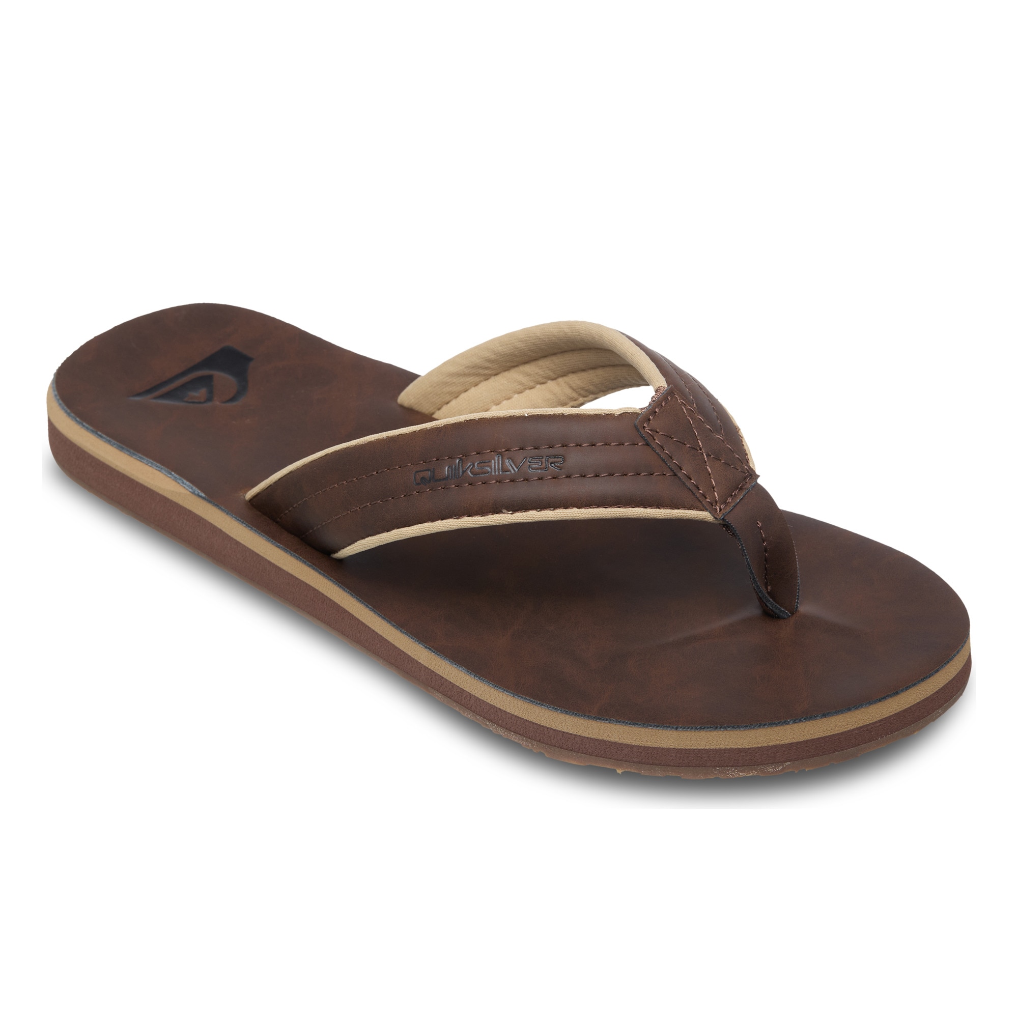 Quiksilver Chanclas de hombre Carver Nubuck Negro