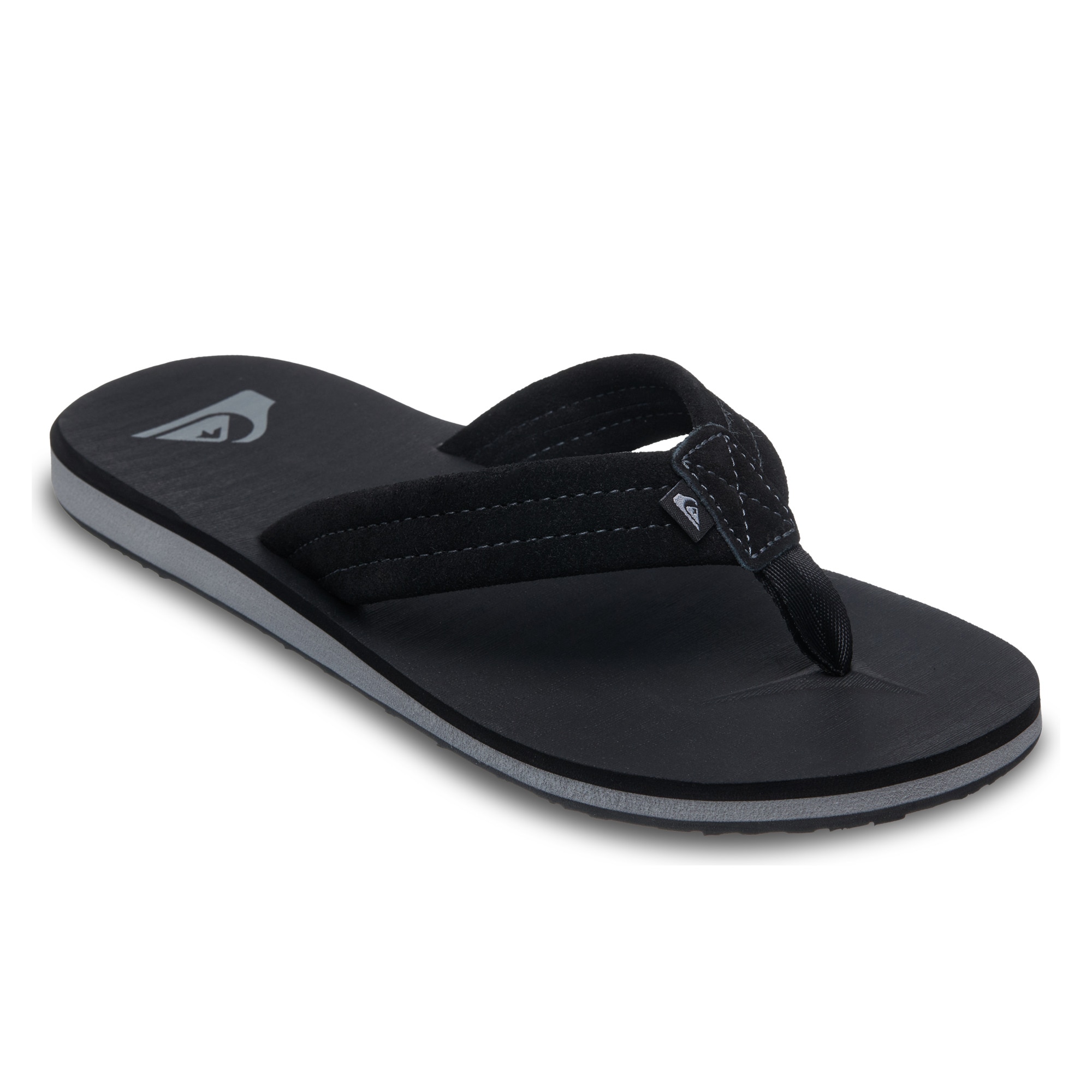 Quiksilver Chanclas de hombre Carver Suede Negro