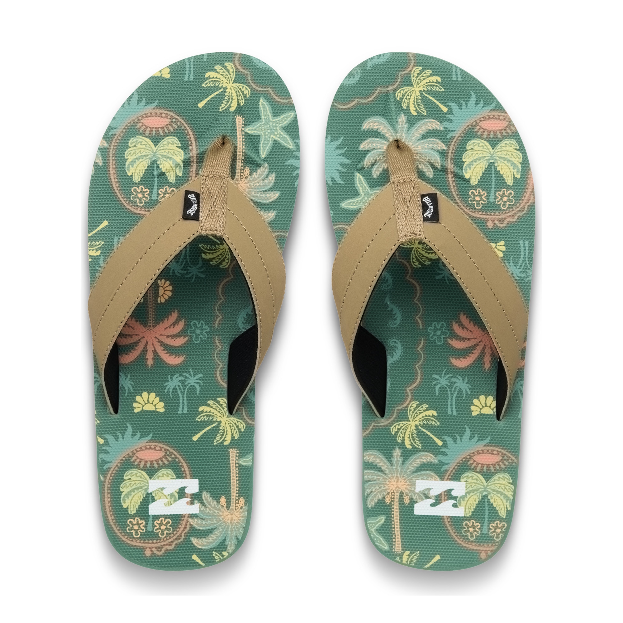 Chanclas de hombre All Day Impact Print Billabong - Negro Negro-4
