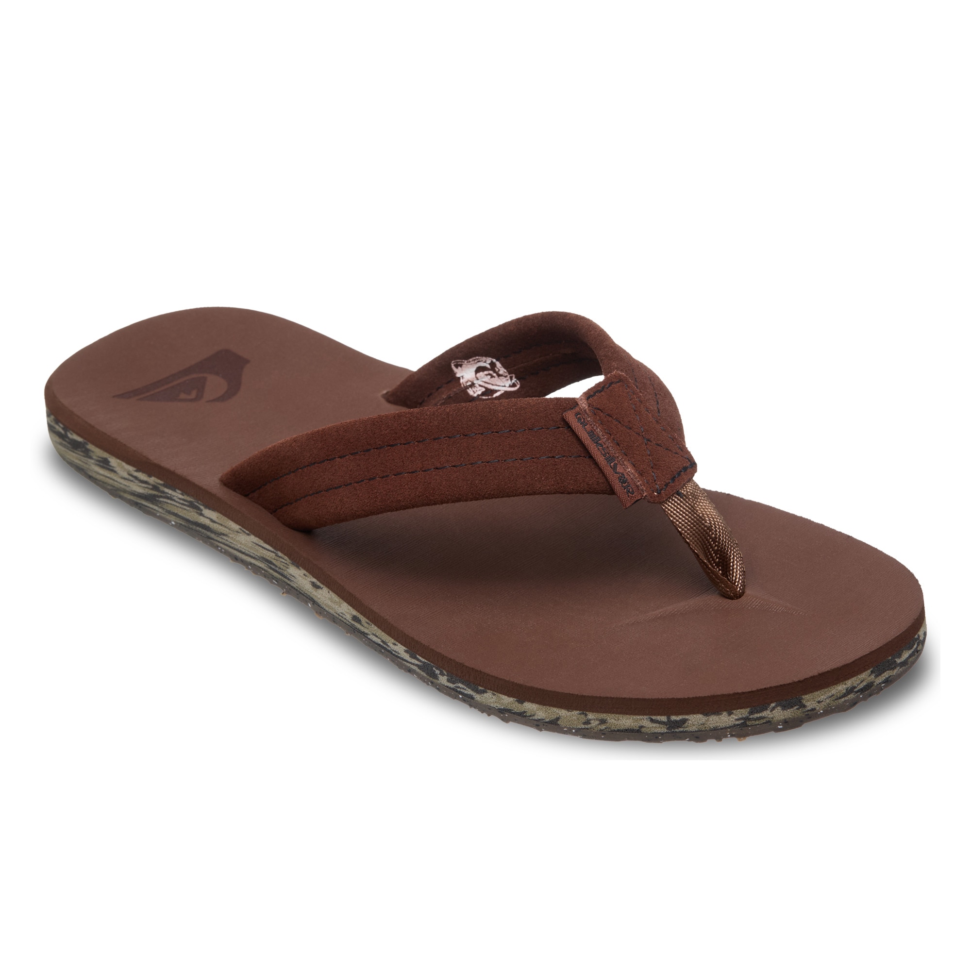 Quiksilver Chanclas de hombre Carver Suede Recycled Marrón