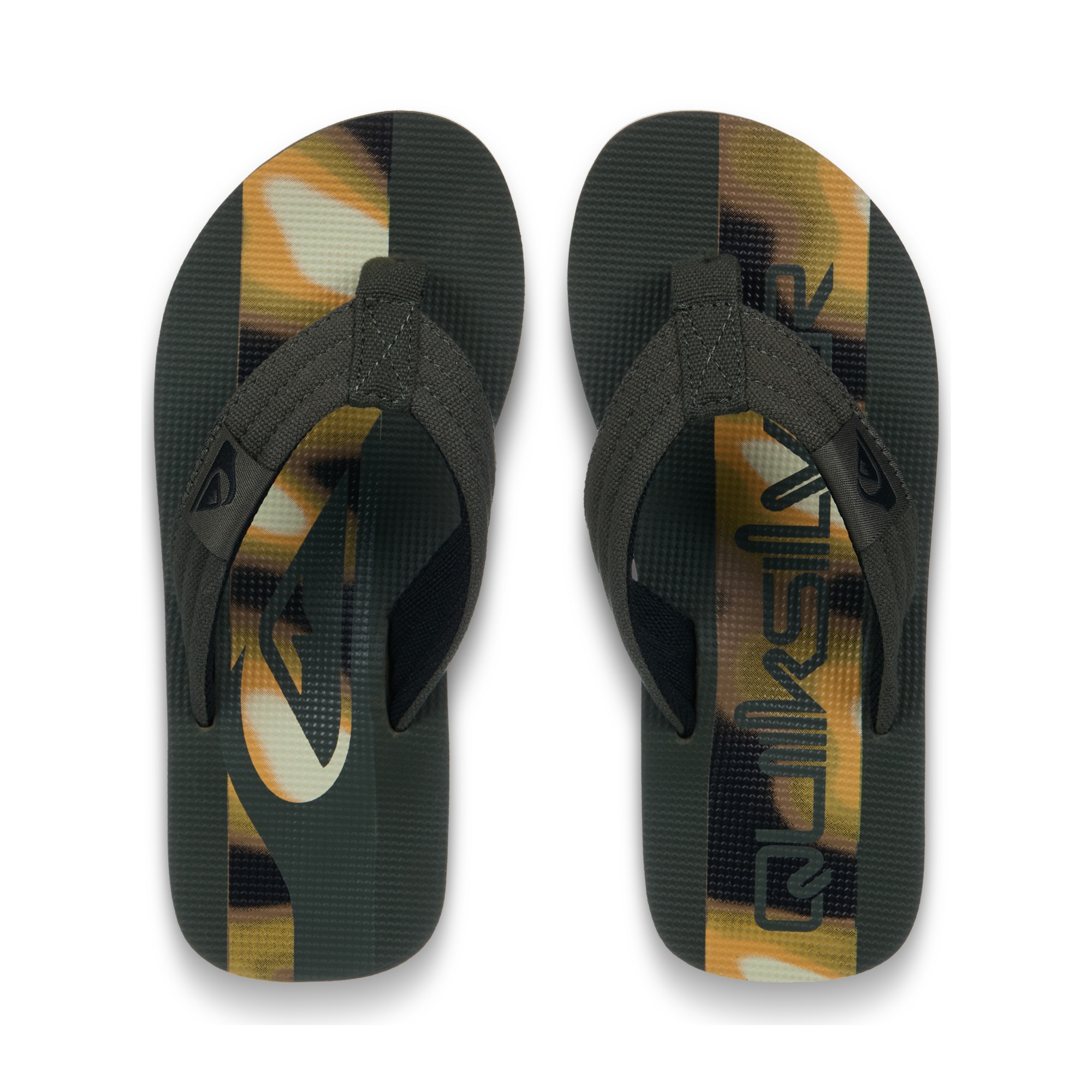 Chanclas de niños Molokai Layback Quiksilver - Kaki Kaki-4