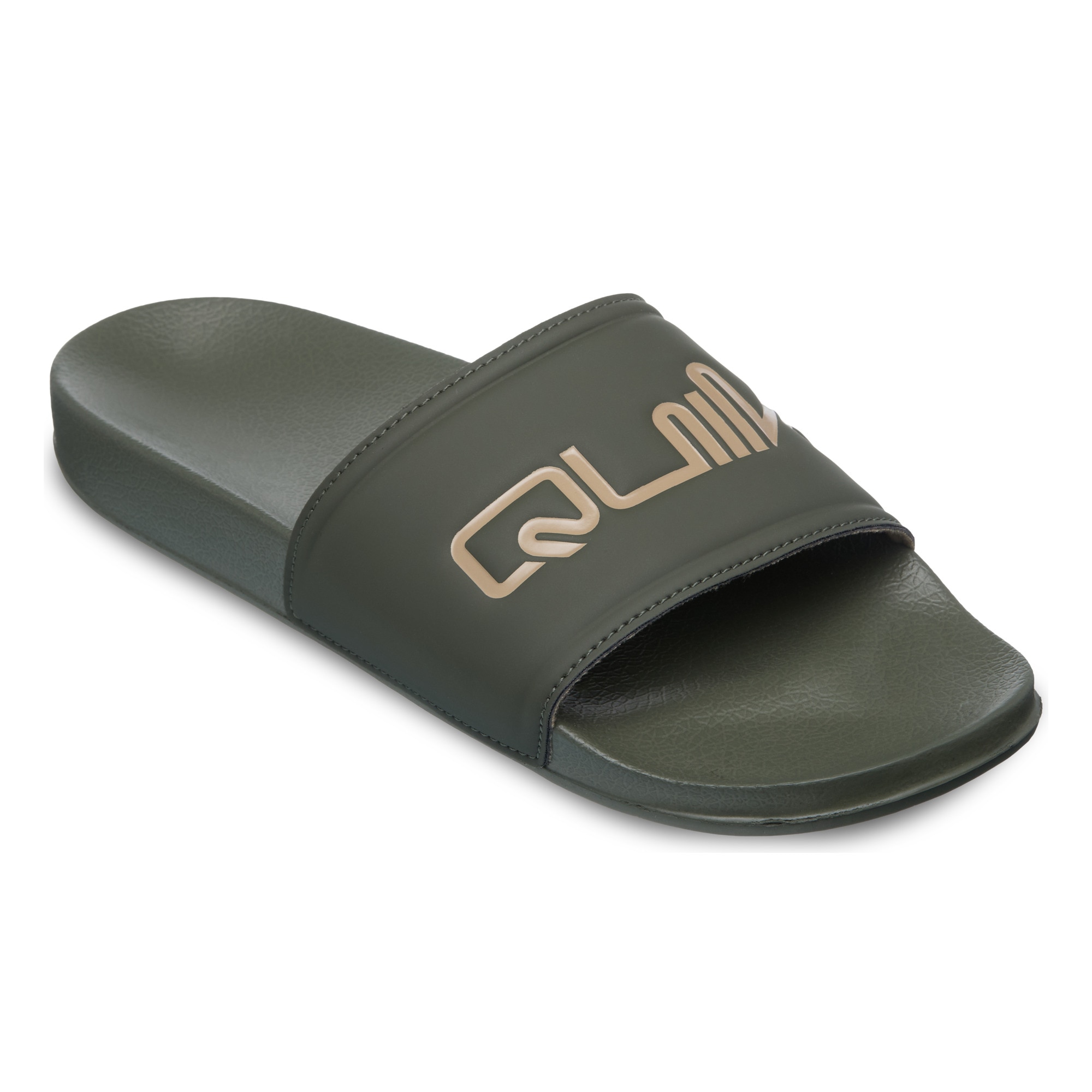 Quiksilver Chanclas de hombre Sessions Slide Kaki