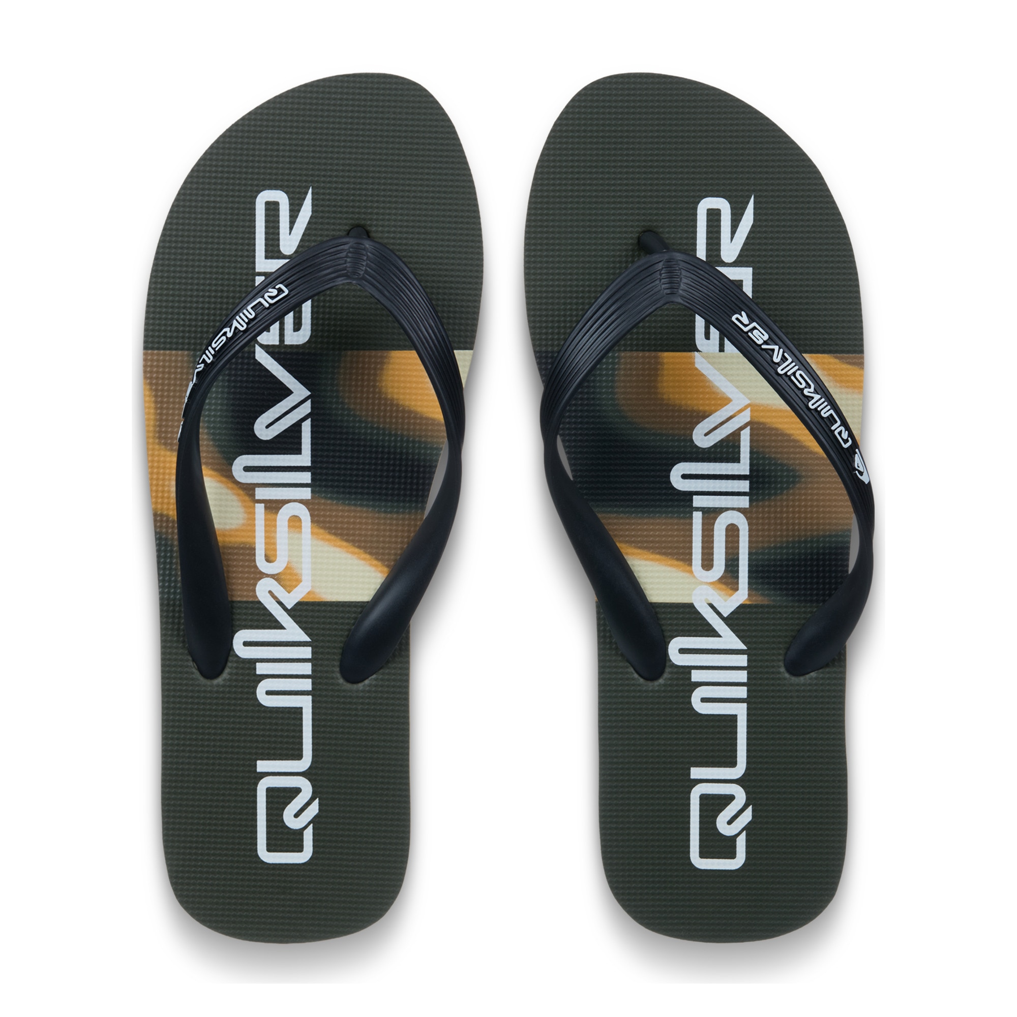 Chanclas de hombre Molokai Stripe Quiksilver - Verde oscuro Verde oscuro-4