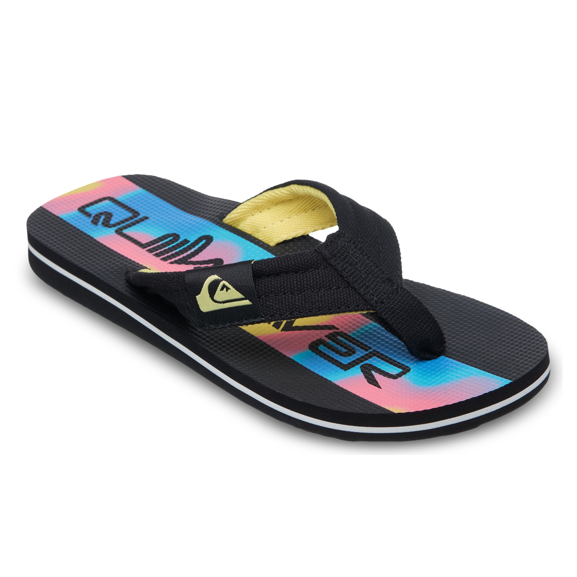 Chanclas de niños Molokai Layback Quiksilver - Negro / Rosa Negro / Rosa-1