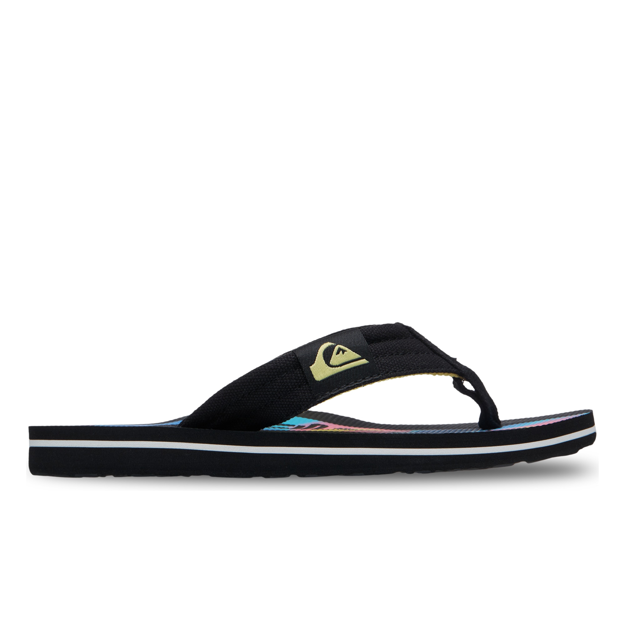 Chanclas de niños Molokai Layback Quiksilver - Negro / Rosa Negro / Rosa-2