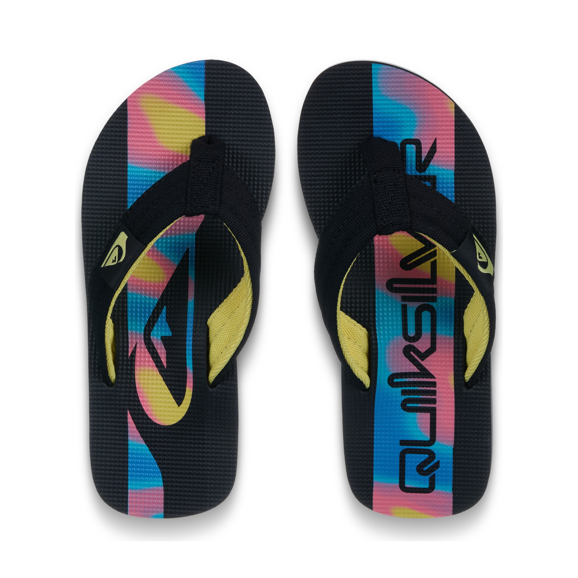 Chanclas de niños Molokai Layback Quiksilver - Negro / Rosa Negro / Rosa-4