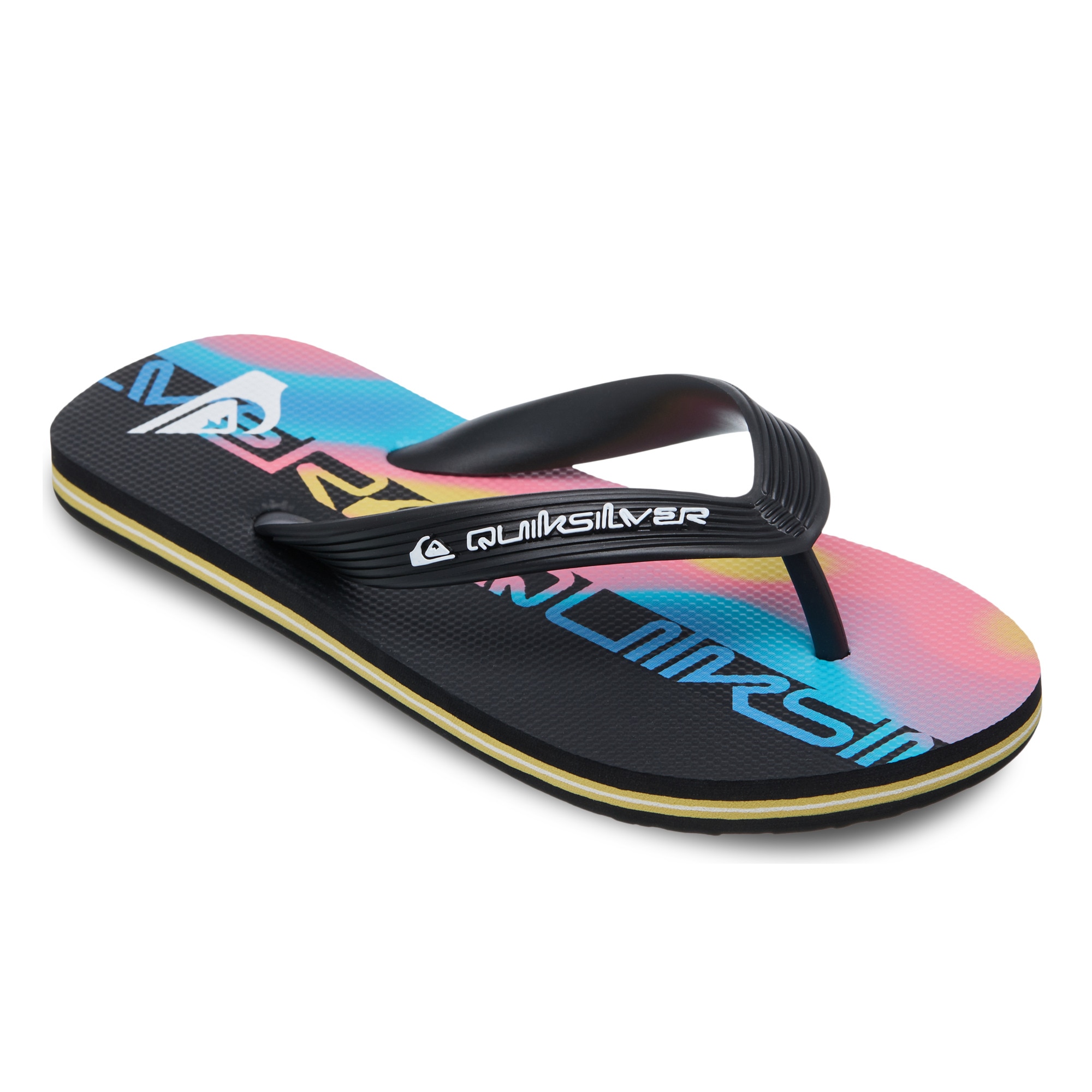 Chanclas de niños Molokai Art Quiksilver - Negro / Rosa Negro / Rosa-1