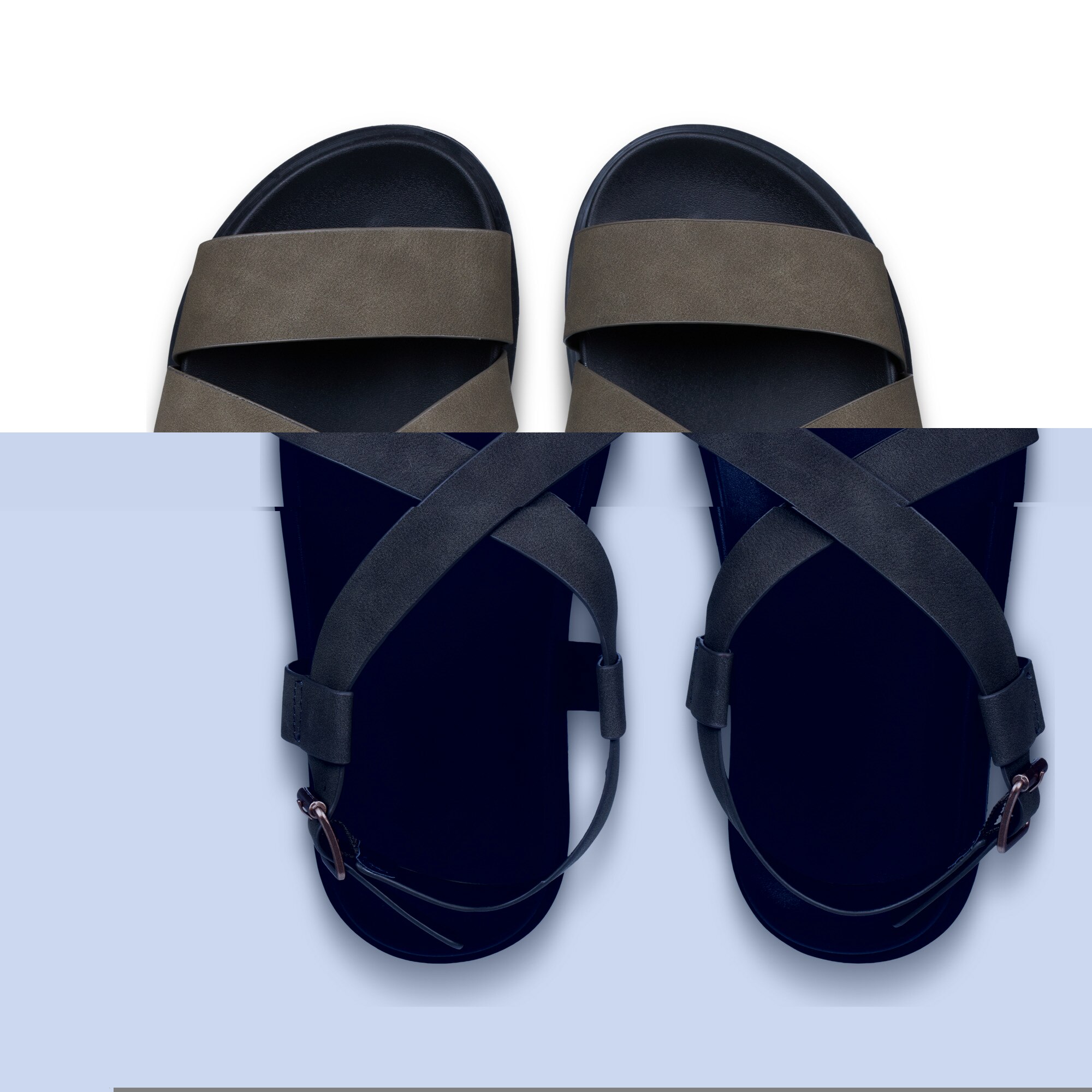 Sandalias de mujer Zaho Crossed Roxy - Gris Gris-4
