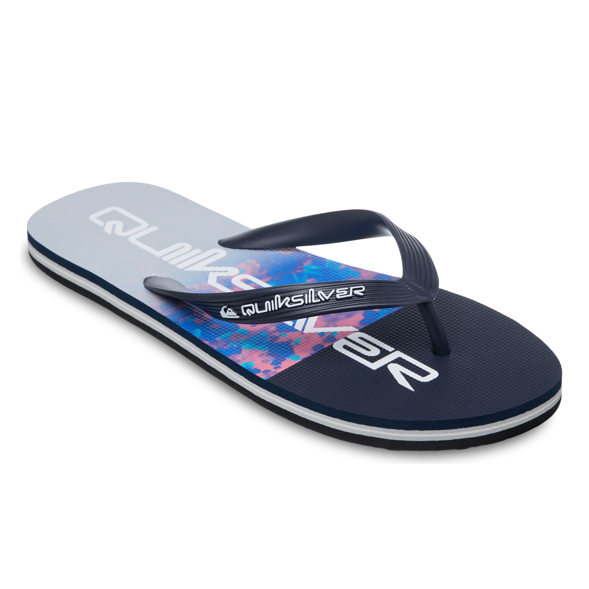 Quiksilver Chanclas de hombre Molokai Stripe Azul marino / Rosa