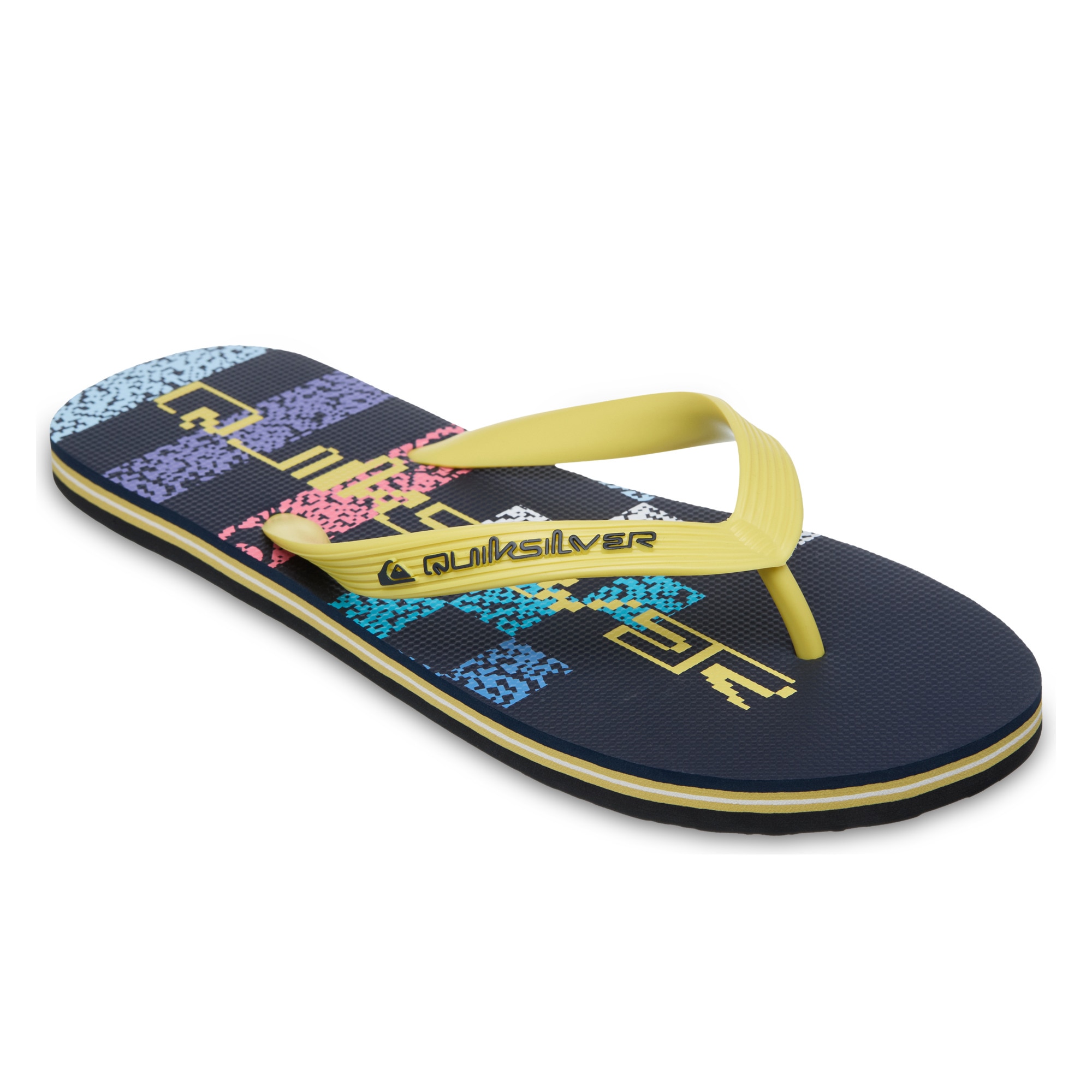 Chanclas de hombre Molokai Stripe Quiksilver - Azul / Amarillo Azul / Amarillo-1