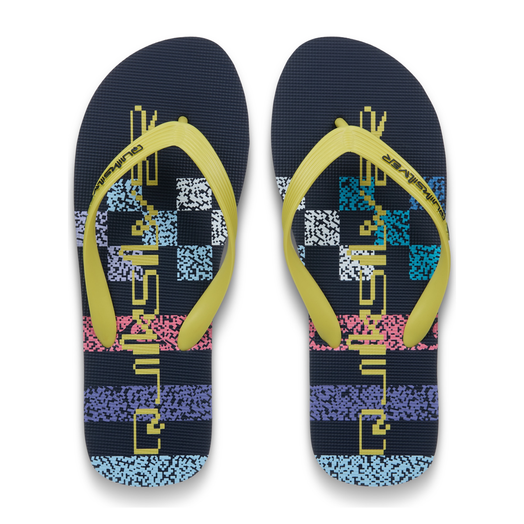 Chanclas de hombre Molokai Stripe Quiksilver - Azul / Amarillo Azul / Amarillo-4