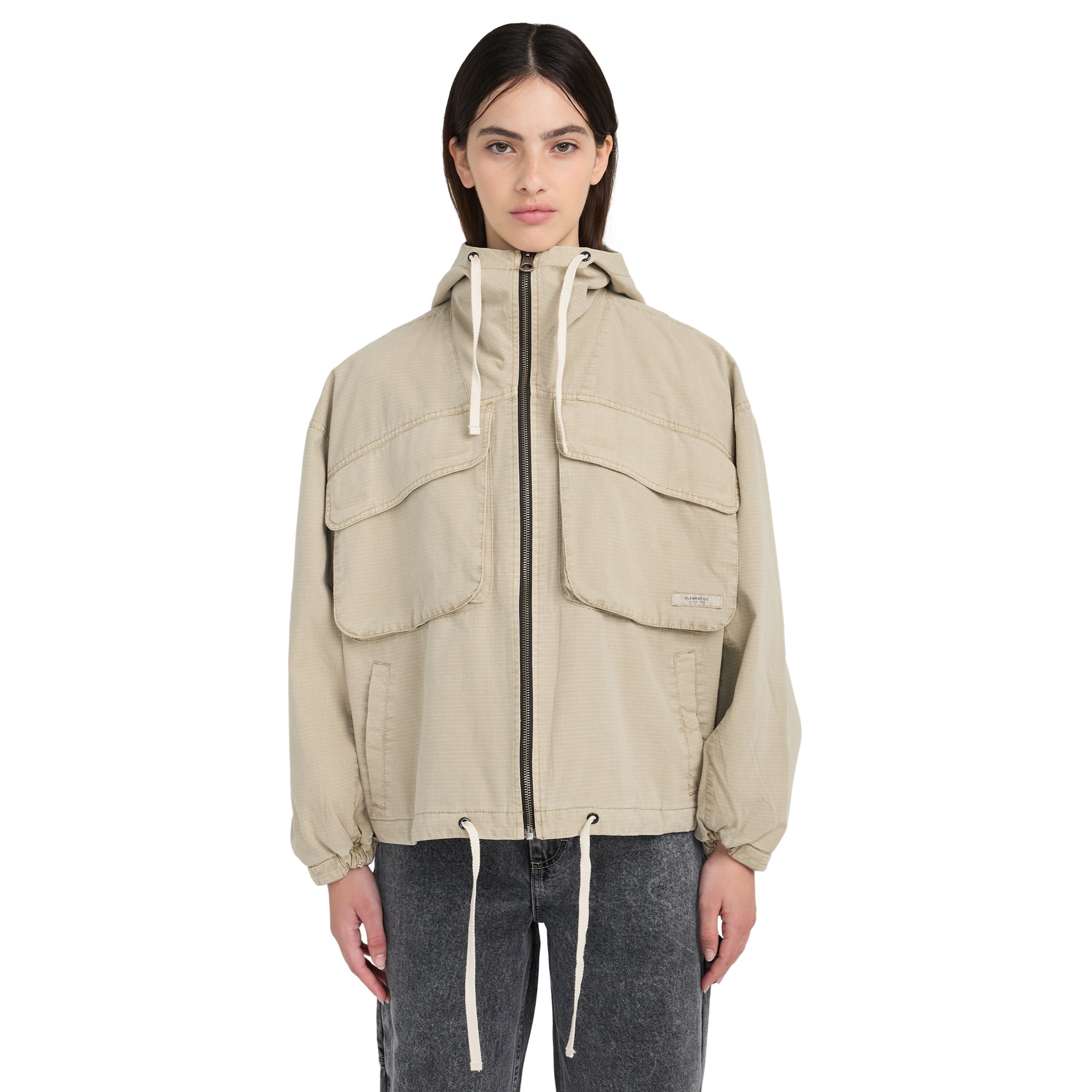 Imagen 1 de Parka con capucha de mujer Ripstop Element Beige