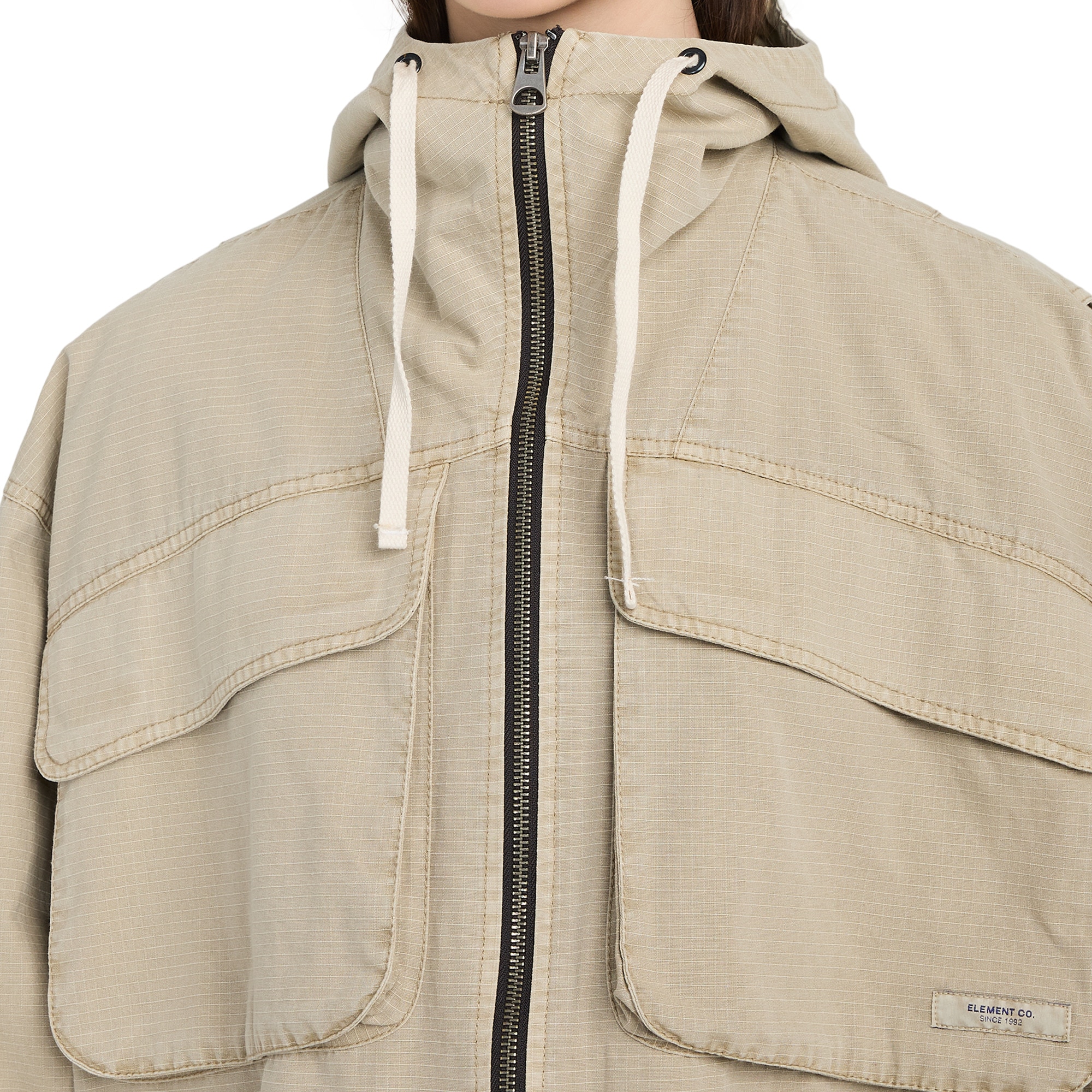 Imagen 4 de Parka con capucha de mujer Ripstop Element - Beige Beige