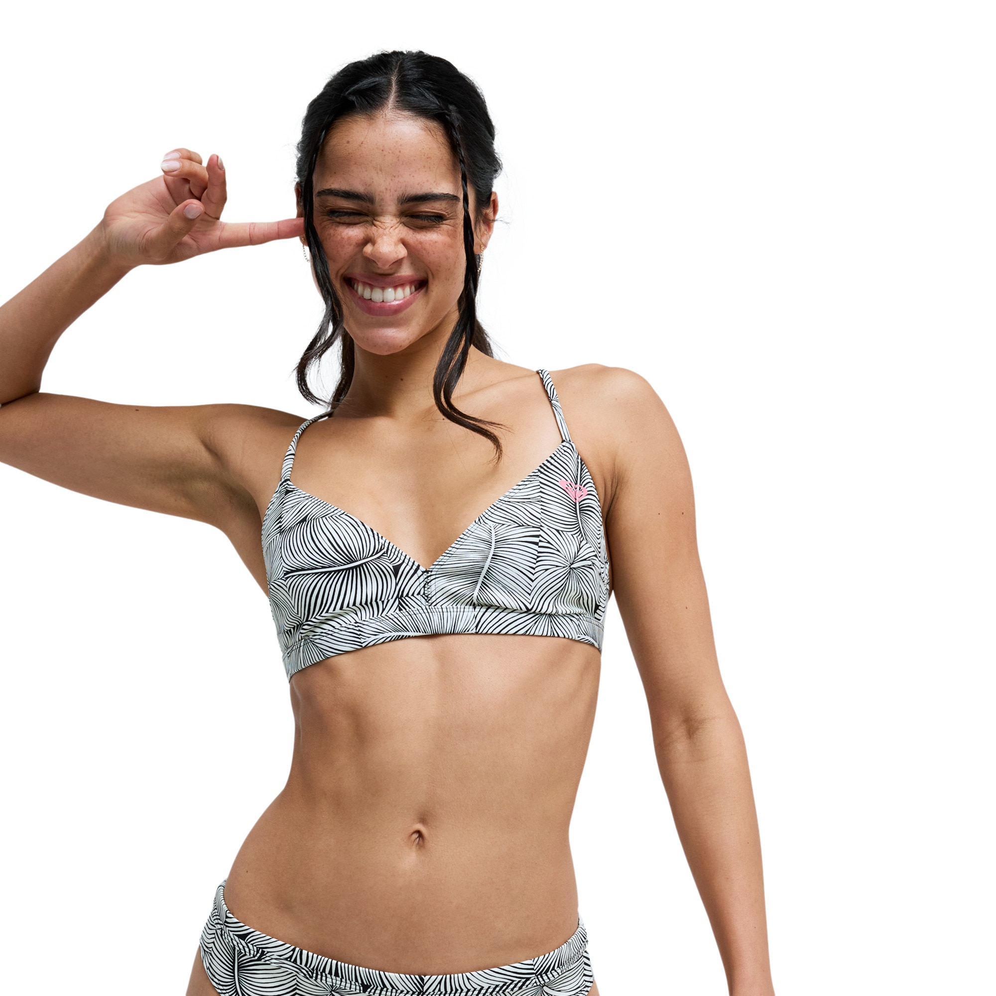 Top de Bikini de mujer Pro Surf Roxy - Negro Negro-1