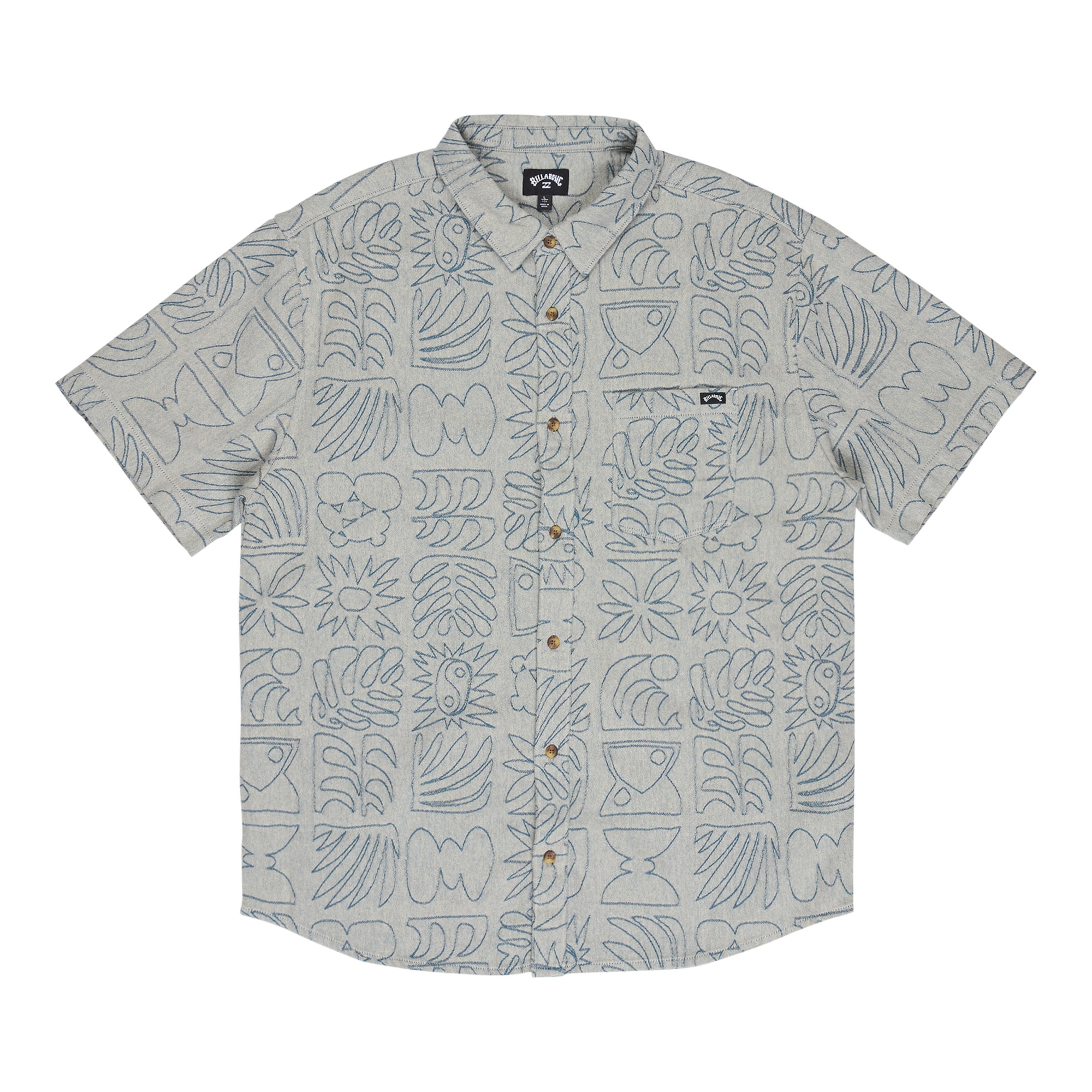 Imagen 1 de Camisa de hombre Sundays Jacquard Billabong - Gris Gris
