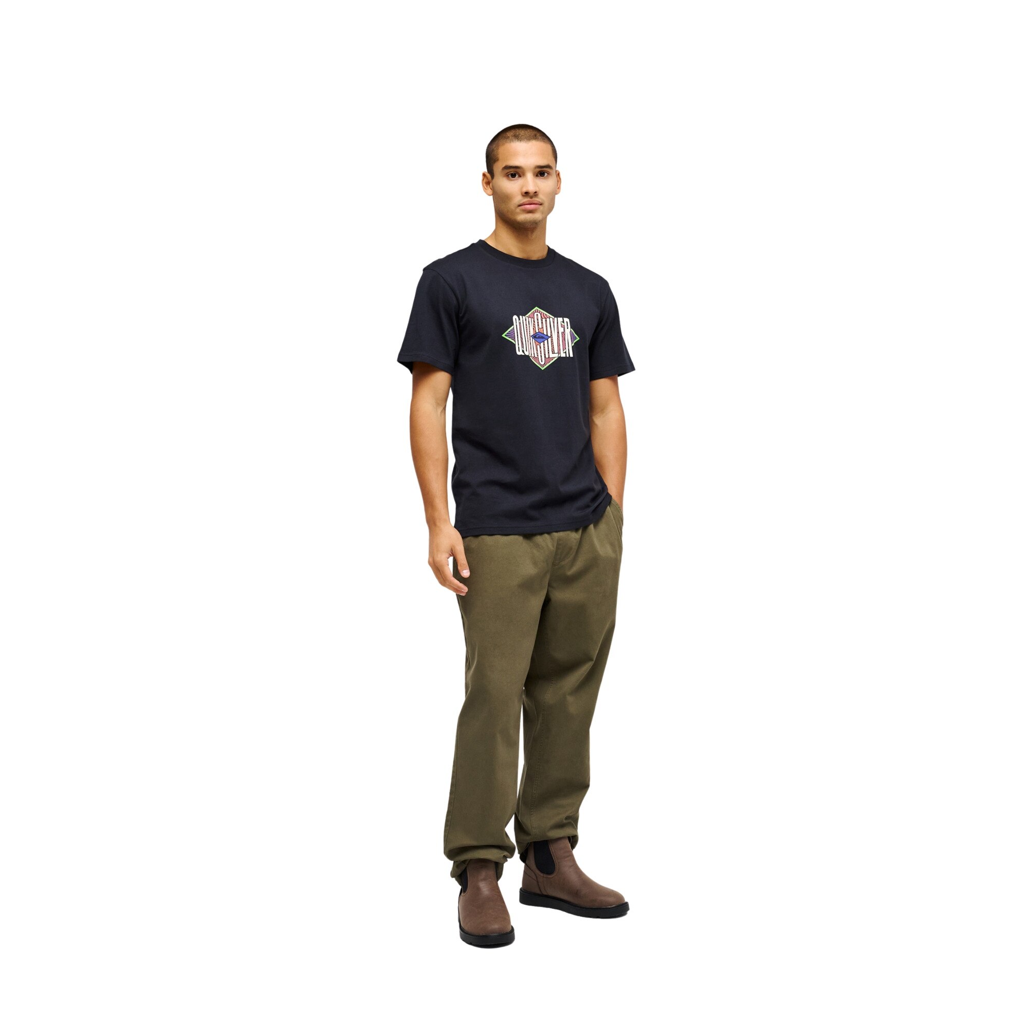 Pantalón de hombre Taxer Regular Twill Quiksilver - Verde Verde-5