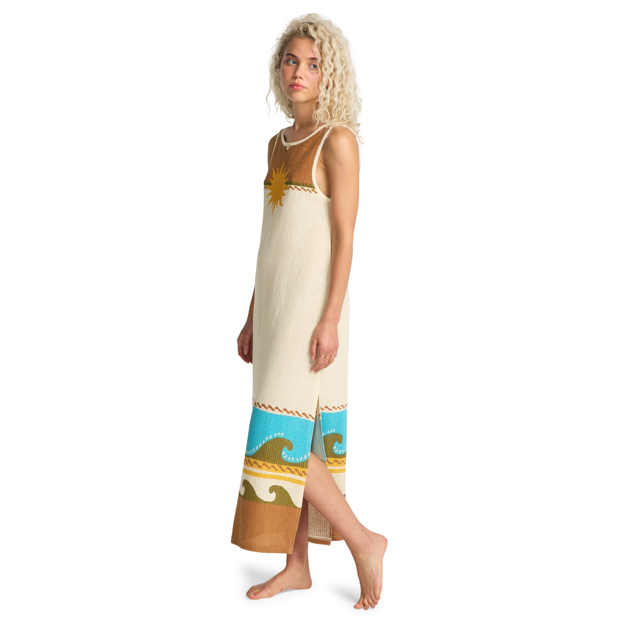 Billabong Vestido de mujer Solar Babe Midi Marrón