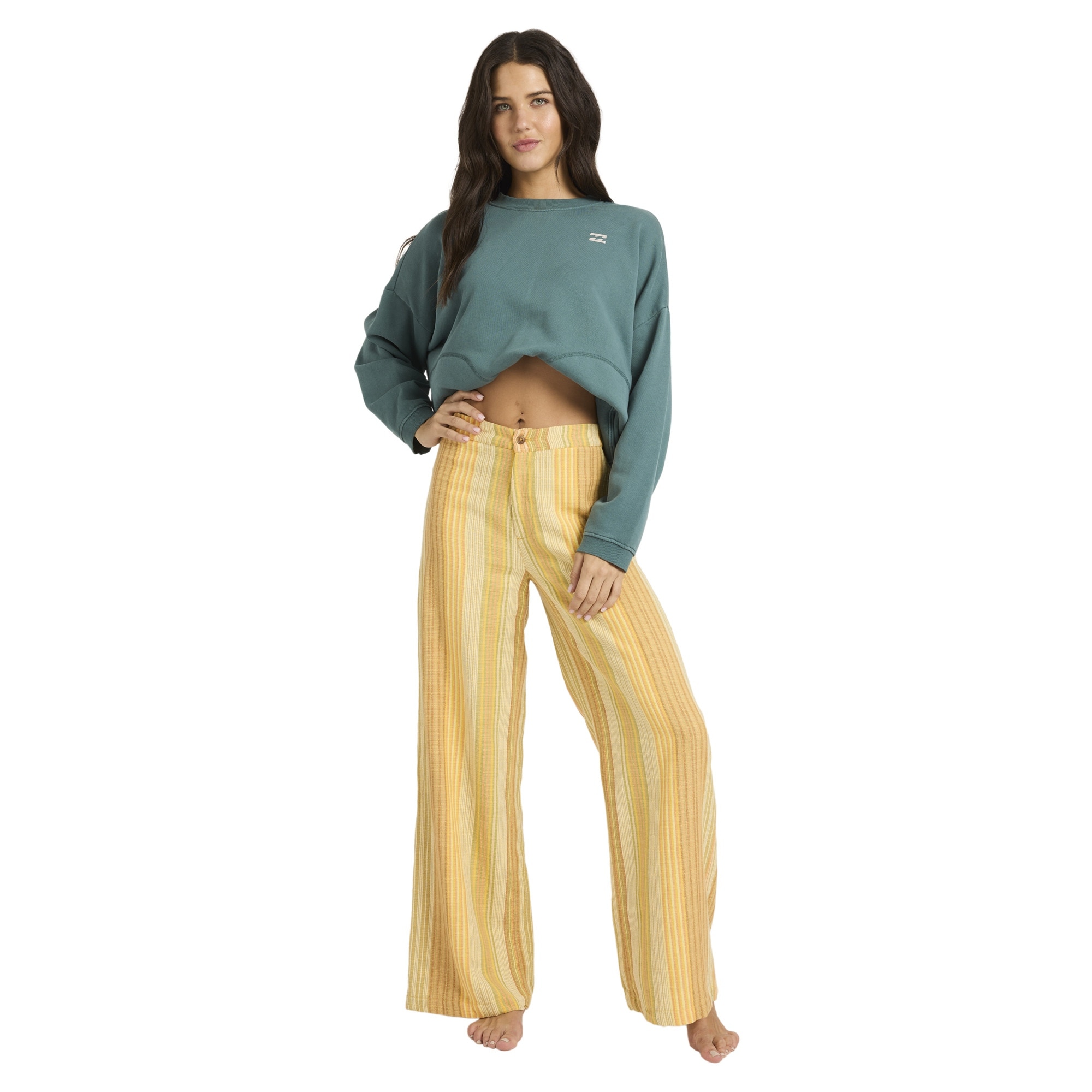 Pantalón de mujer Hazy Daze Billabong - Marrón Marrón-3