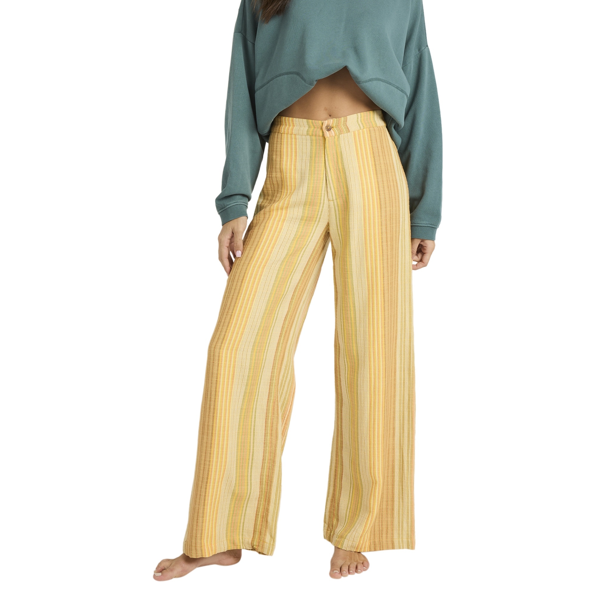 Pantalón de mujer Hazy Daze Billabong - Marrón Marrón-4