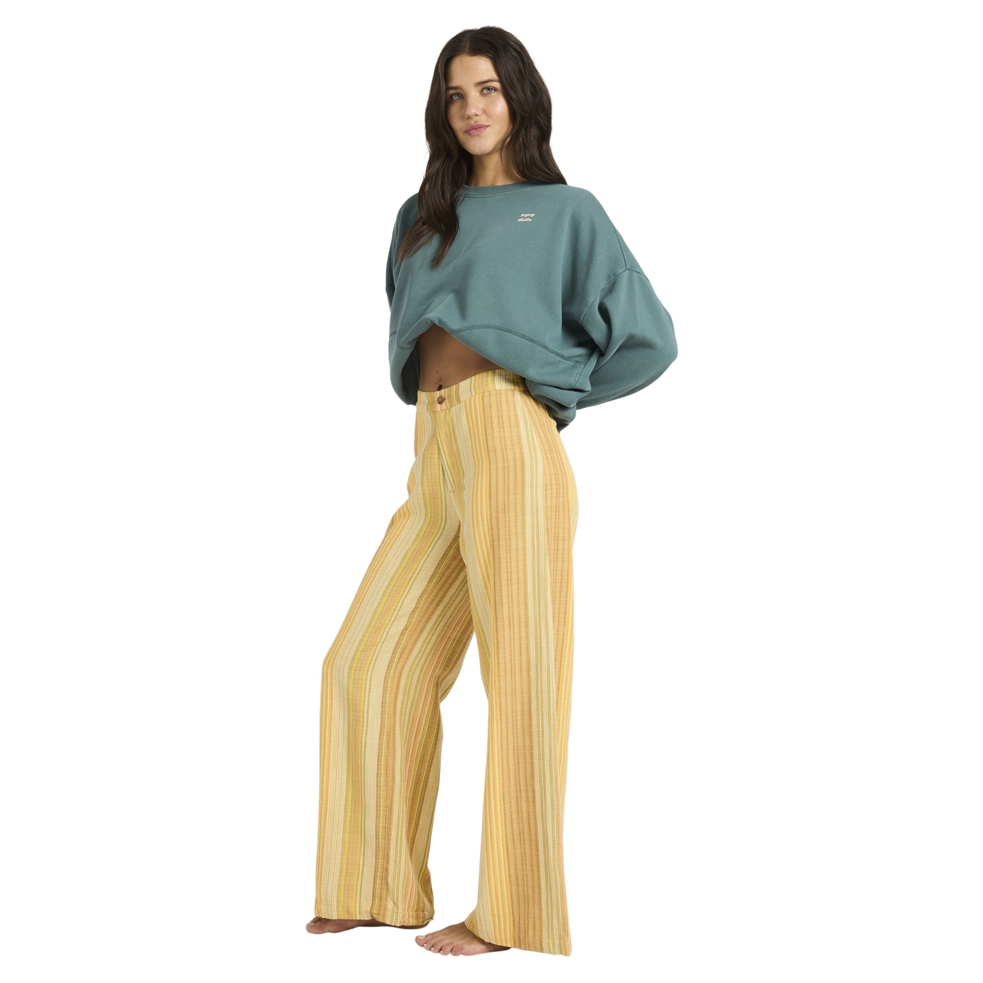 Pantalón de mujer Hazy Daze Billabong - Marrón Marrón-6