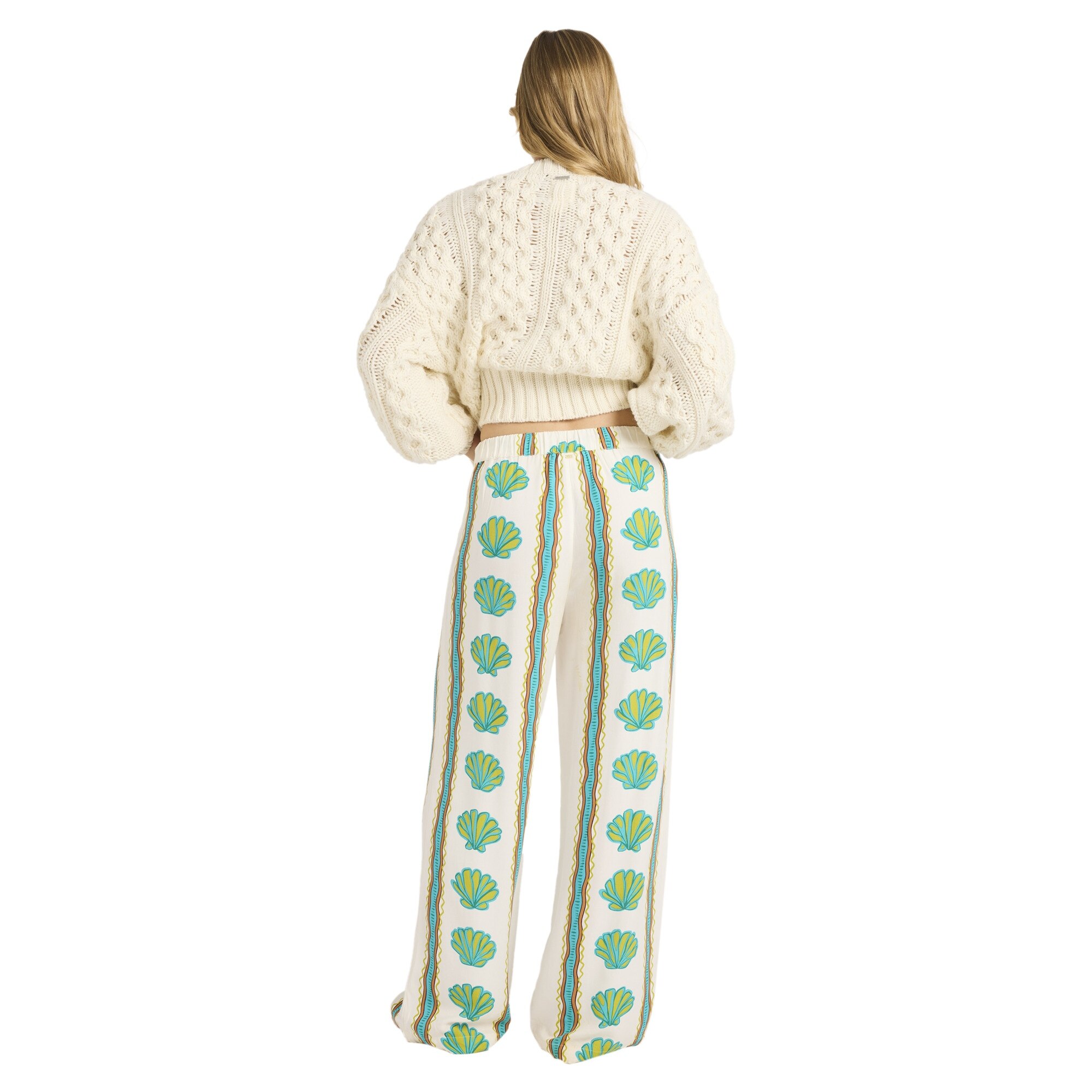Pantalón de mujer Coastal Crush Billabong - Blanco Blanco-2