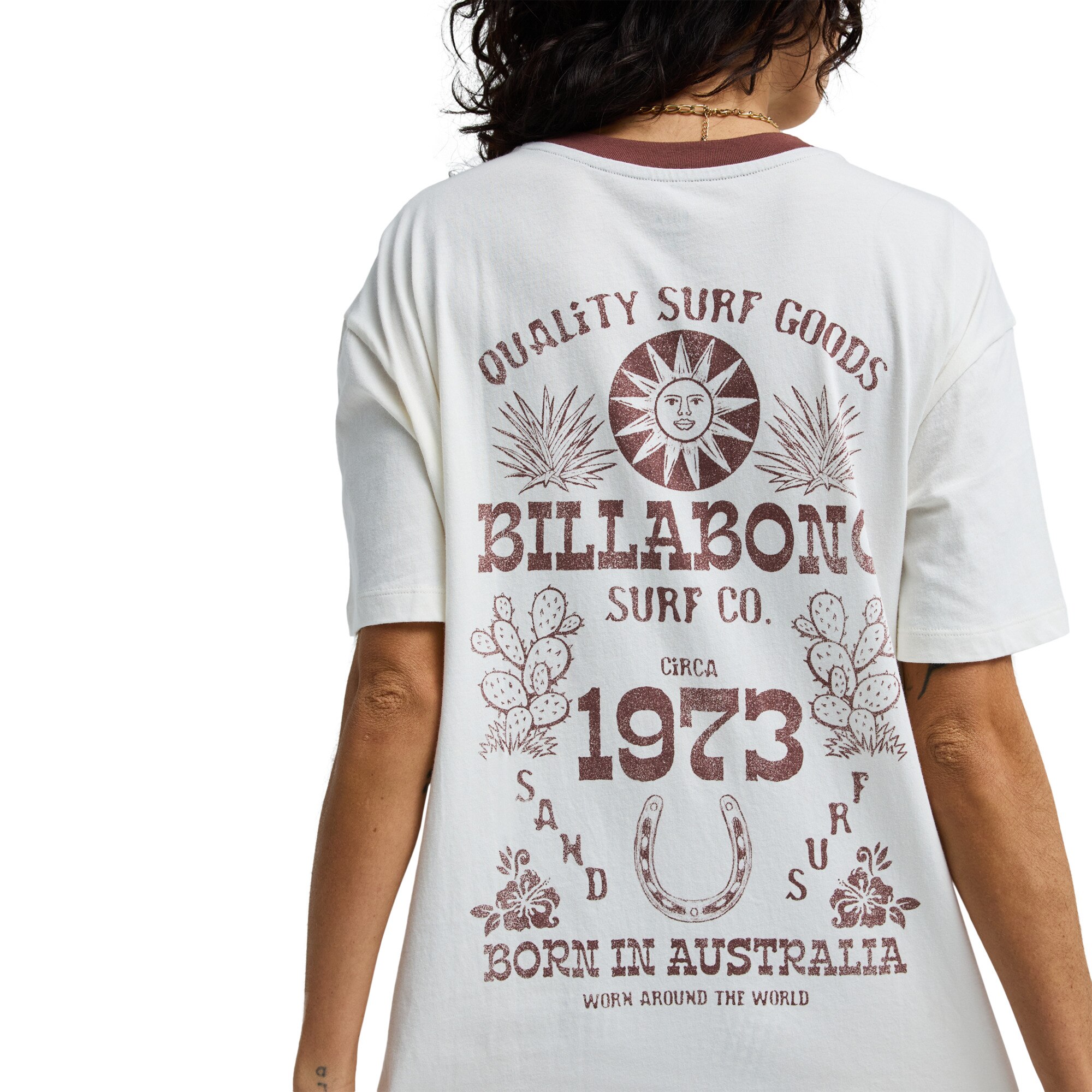 Camiseta de mujer Sun Echoes Billabong - Blanco Blanco-3