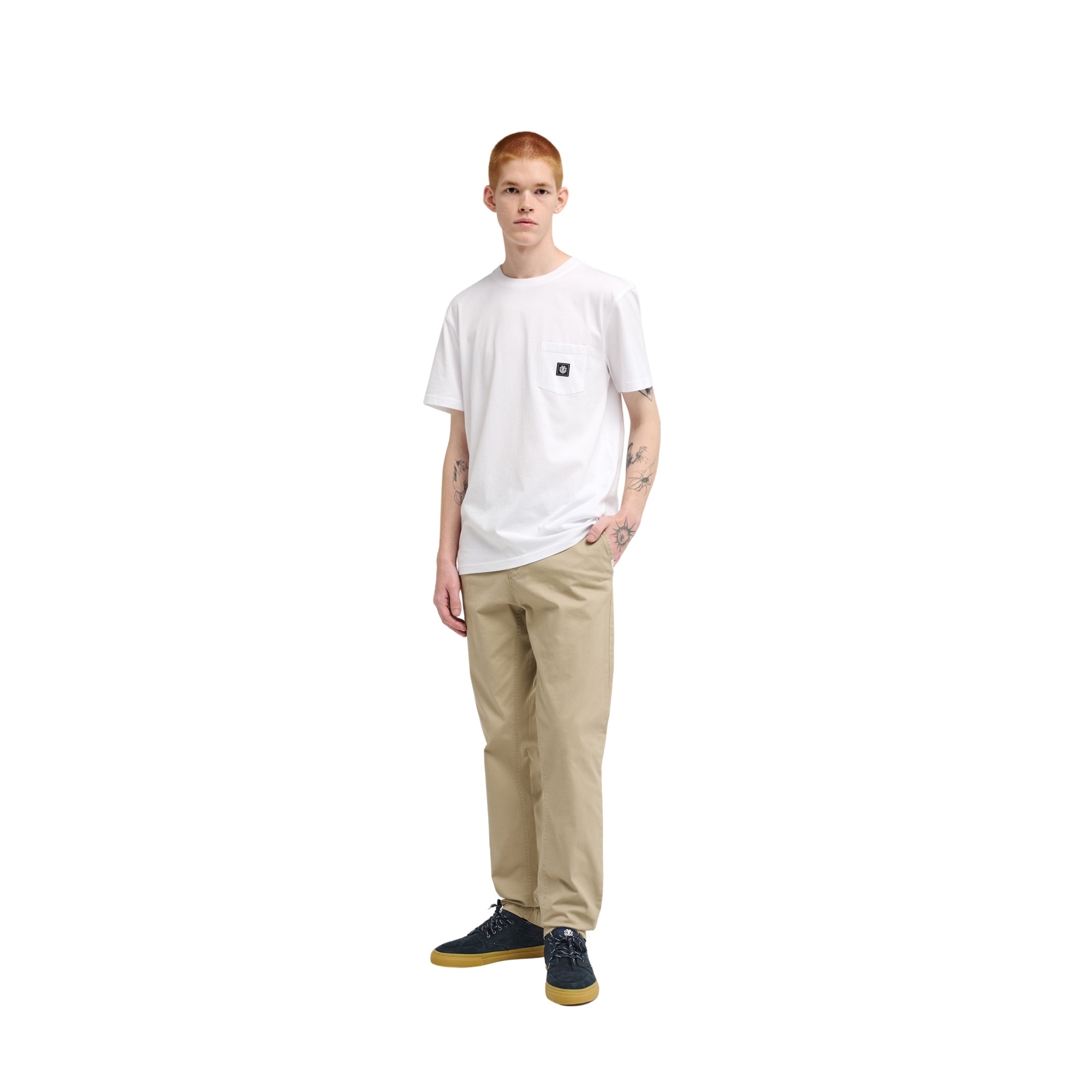 Pantalón de hombre Slim Chino Twill Element - Marrón Marrón-5