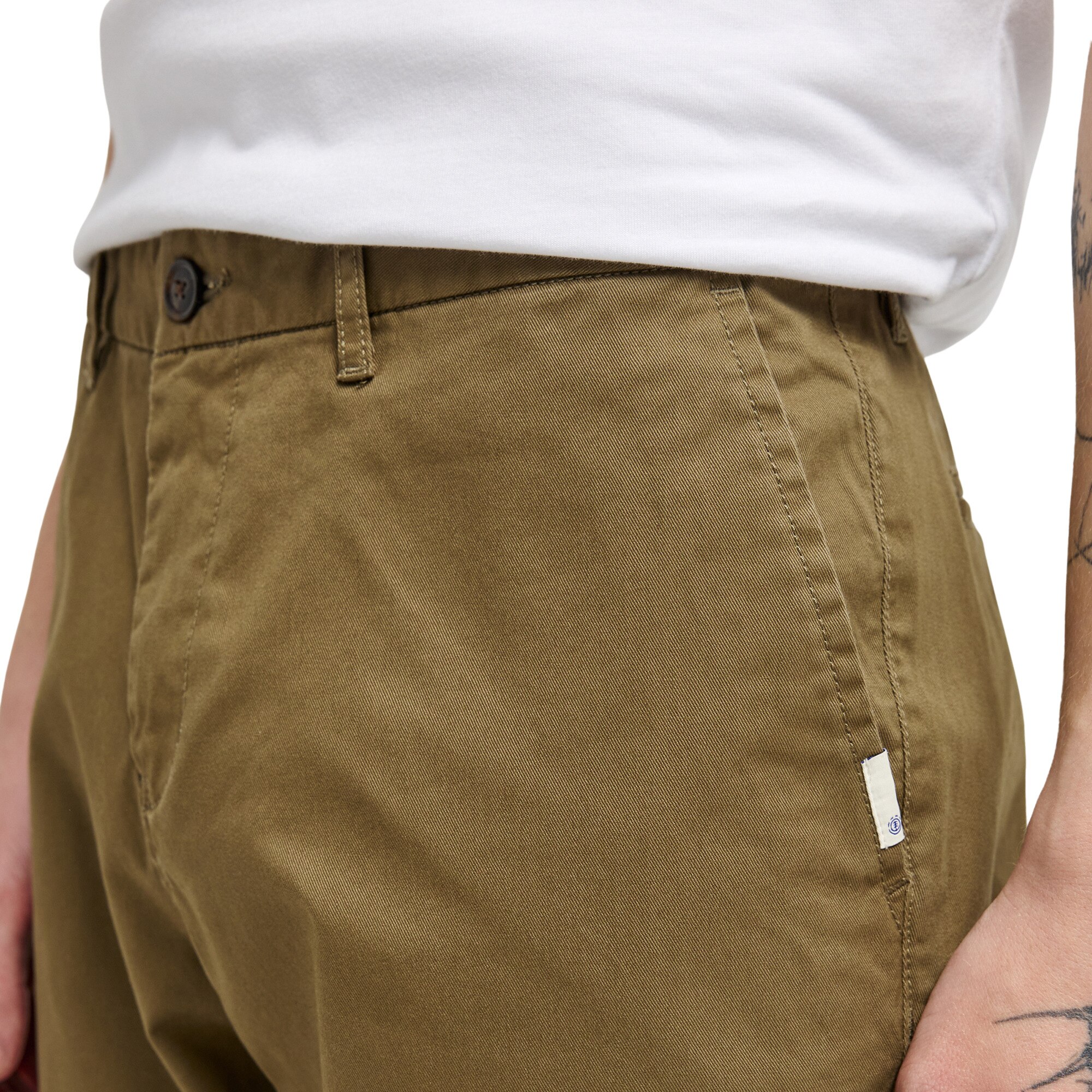 Pantalón de hombre Slim Chino Twill Element - Verde Verde-5
