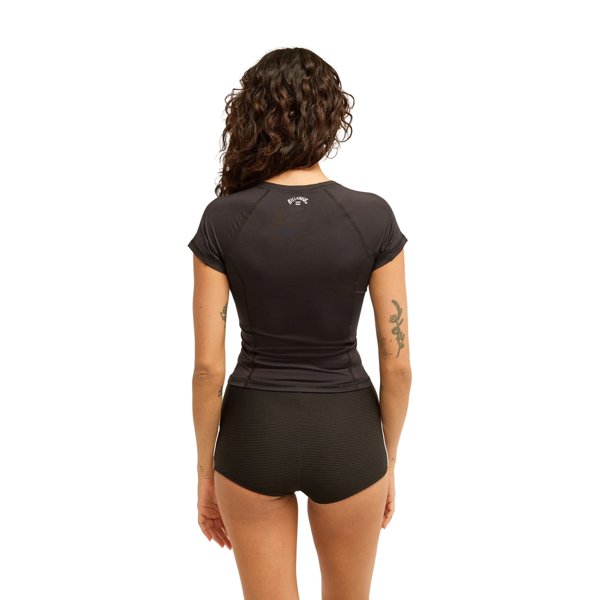Lycra de surf de mujer Crop Lycra Billabong - Negro Negro-2