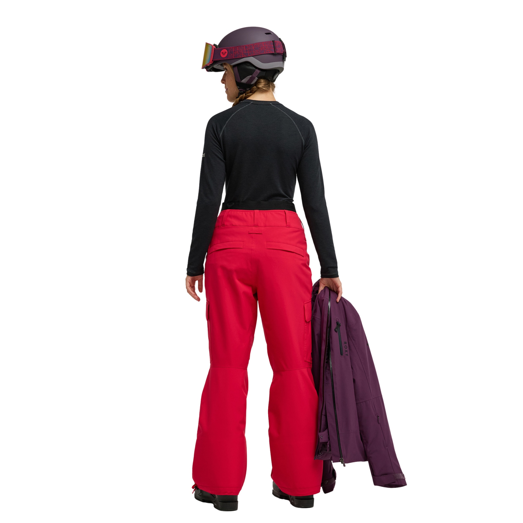 Pantalón de mujer 20K Passive Tracks Roxy - Rojo Rojo-5