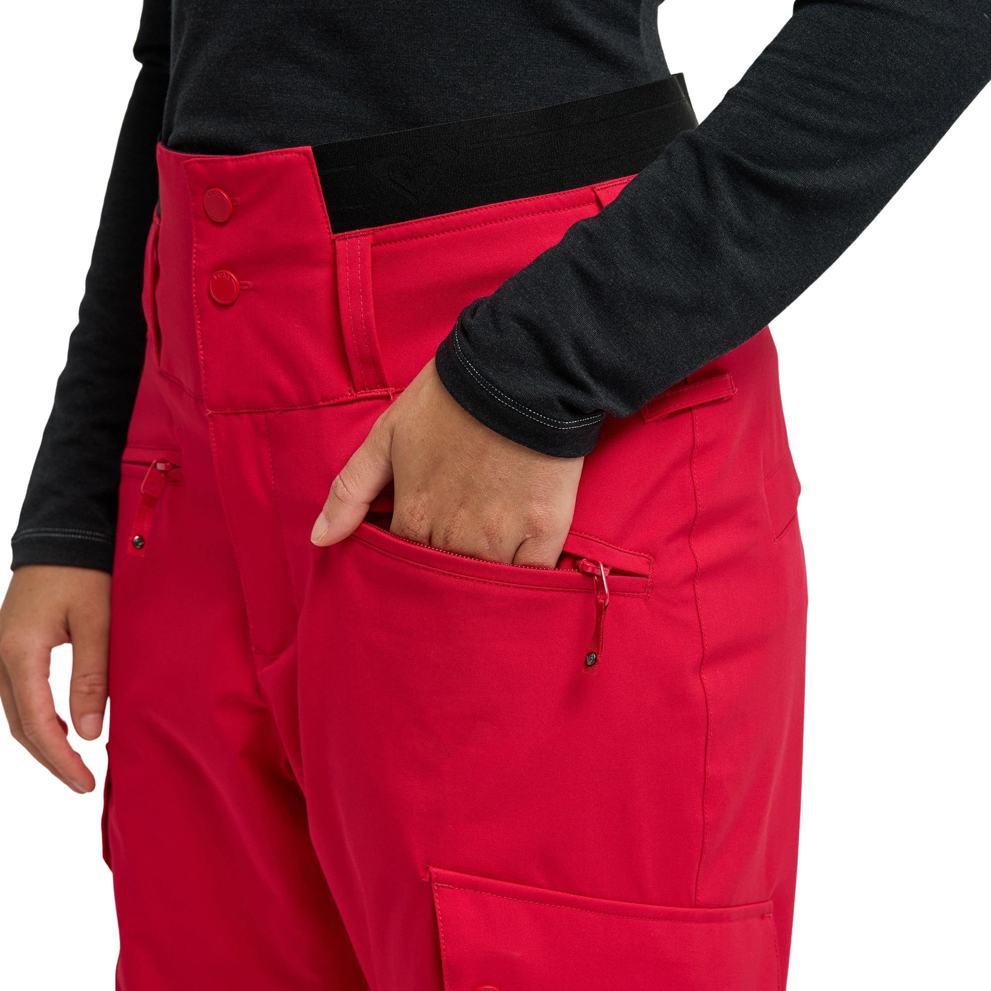 Pantalón de mujer 20K Passive Tracks Roxy - Rojo Rojo-6