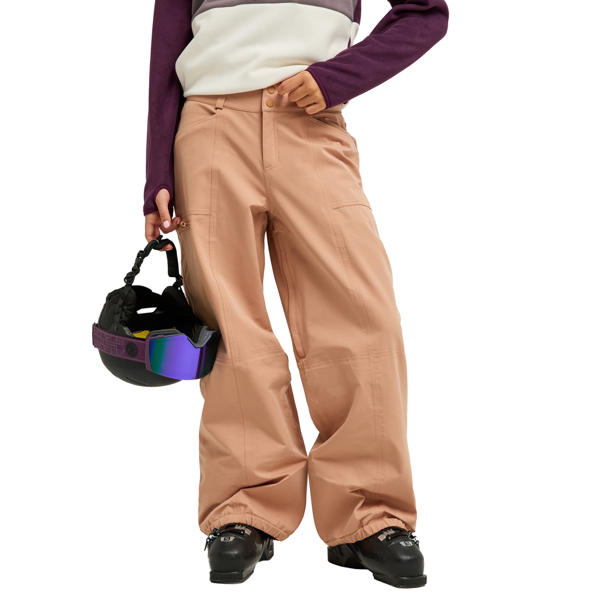 Pantalón de mujer 20K Airdrift Roxy - Marrón Marrón-1