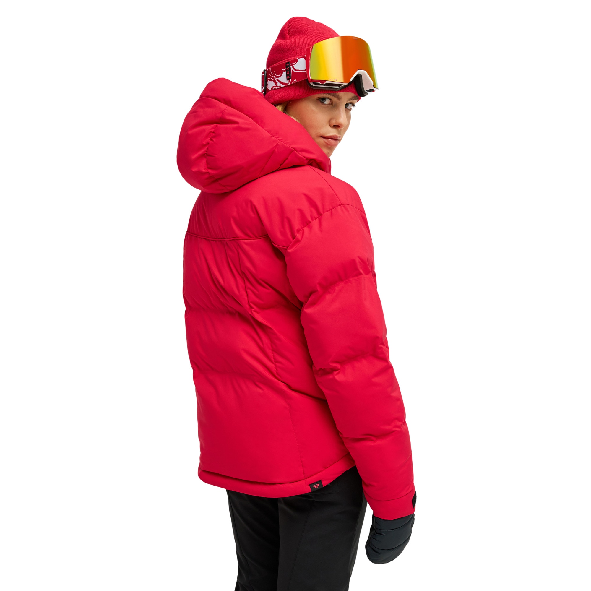 Chaqueta de mujer 15K Alofted Puffy Roxy - Rojo Rojo-2