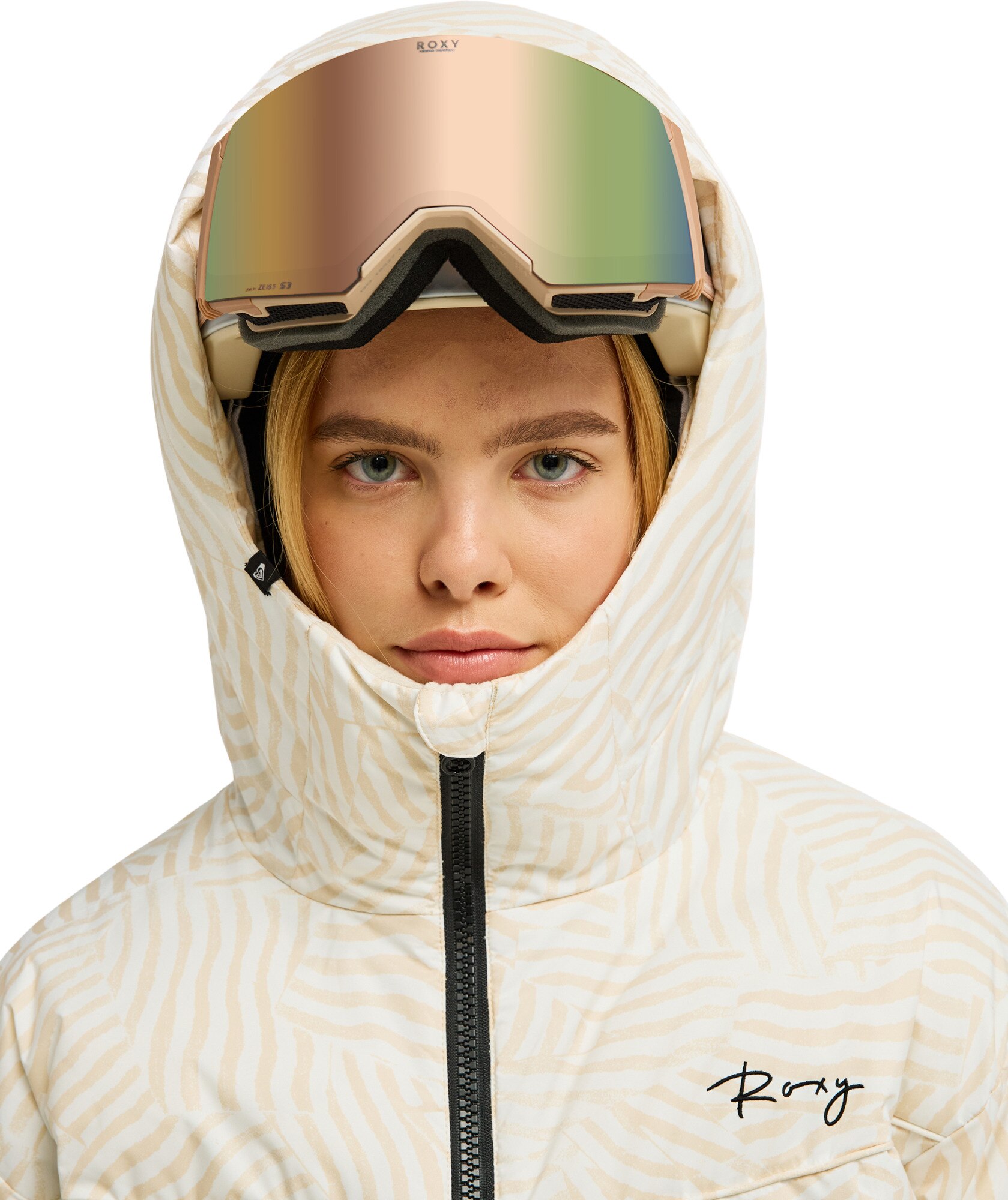 Chaqueta de mujer 15K Alofted Puffy Roxy - Beige Beige-6