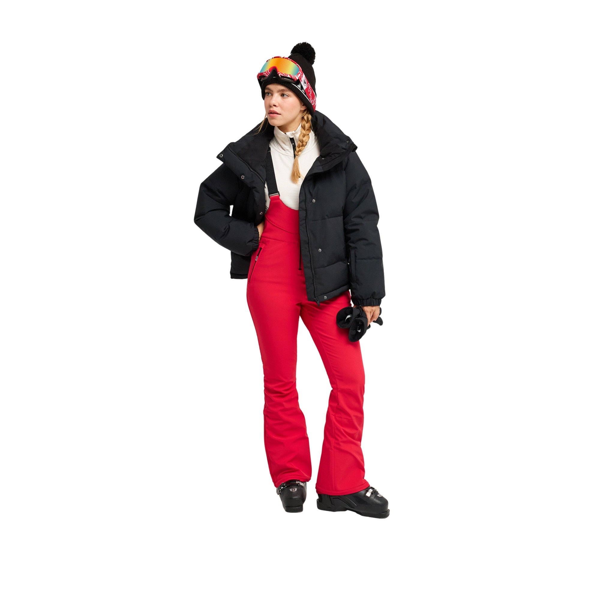Peto técnico de snow de mujer 15K Summit Roxy - Rojo Rojo-4
