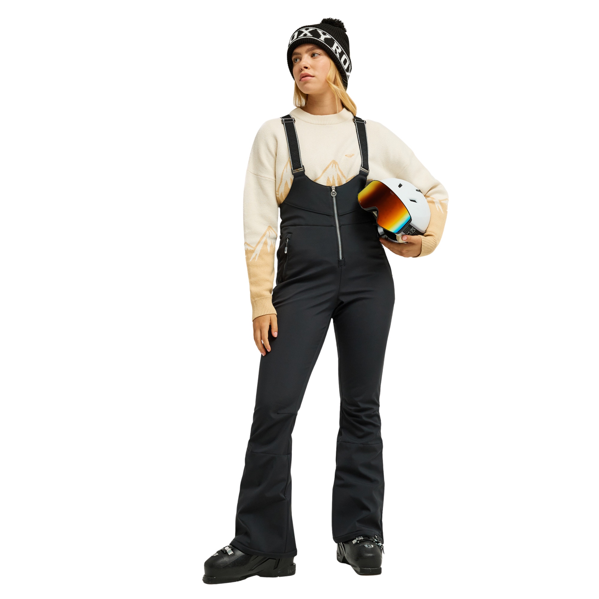 Peto técnico de snow de mujer 15K Summit Roxy - Negro Negro-1