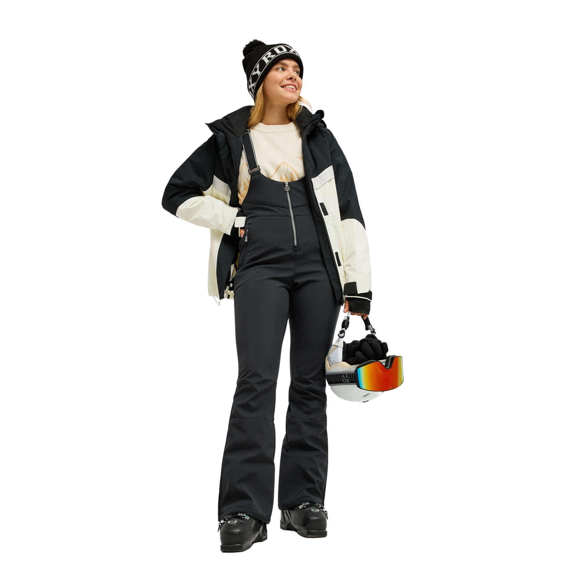Peto técnico de snow de mujer 15K Summit Roxy - Negro Negro-4