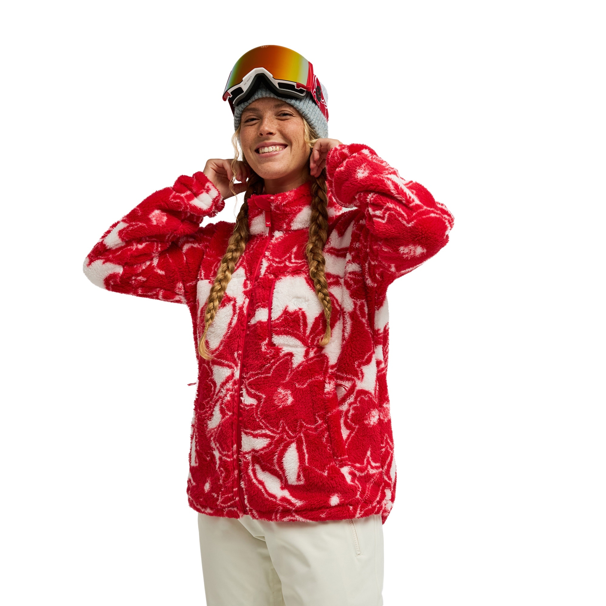 Roxy Capa intermedia técnica superior de mujer Alabama Rojo