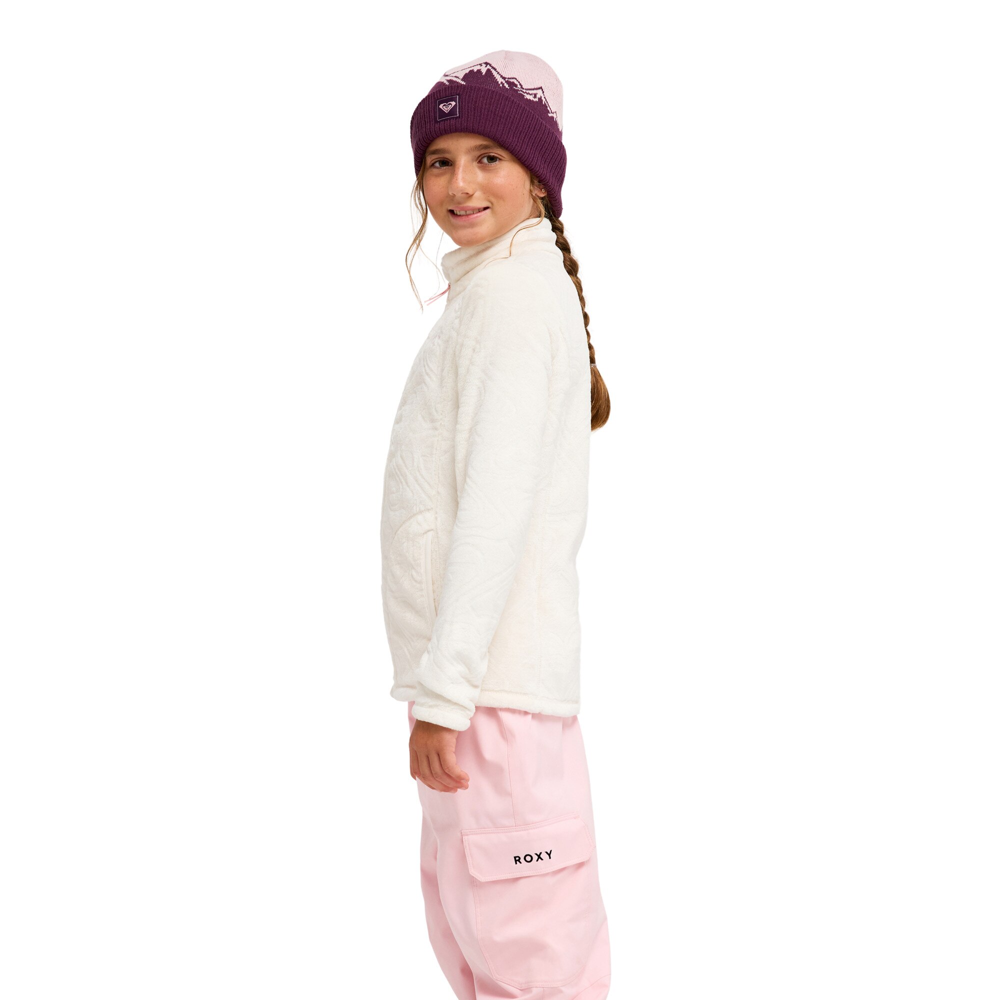 Capa intermedia técnica superior de niños Igloo Roxy - Blanco Blanco-3