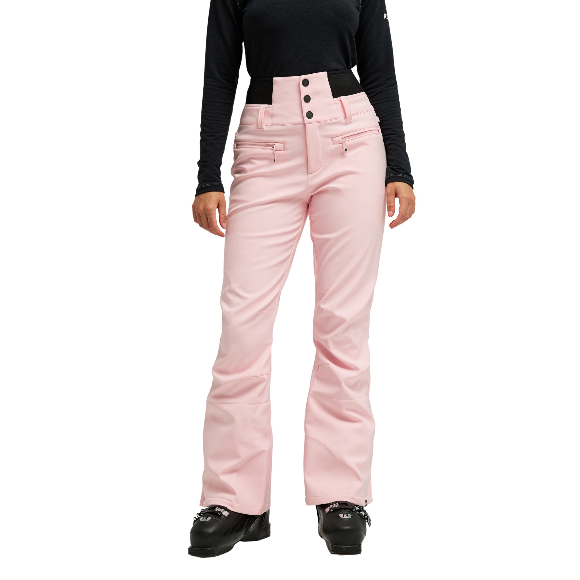 Pantalón de mujer Rising High Roxy - Rosa Rosa-1