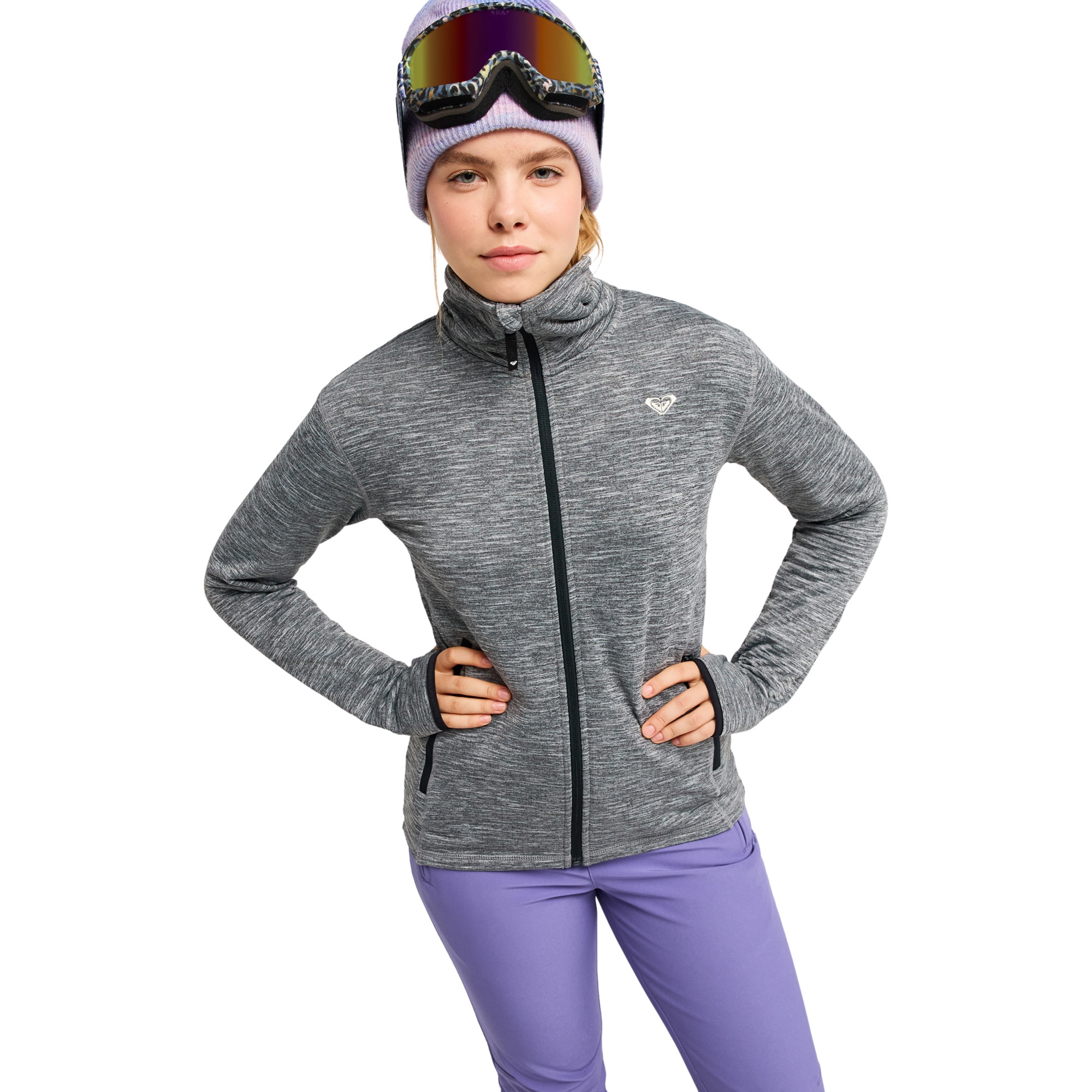 Roxy Capa intermedia técnica superior de mujer Snowstride Full Negro