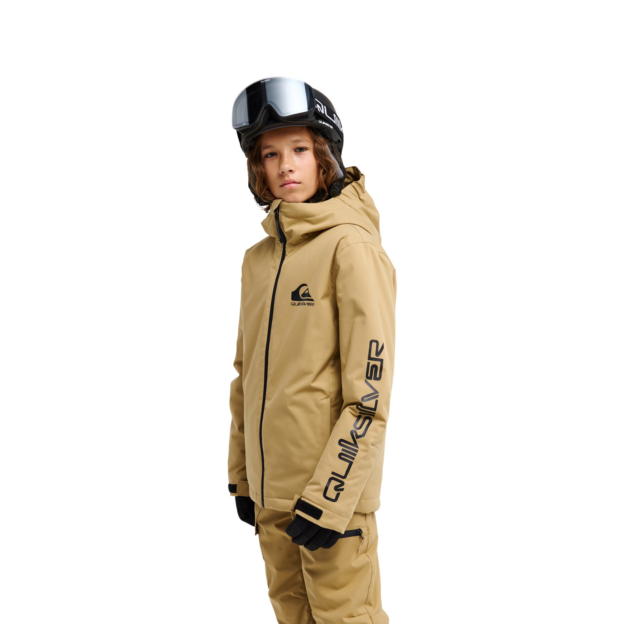 Chaqueta de niños Mission Solid 10K Quiksilver - Marrón Marrón-3