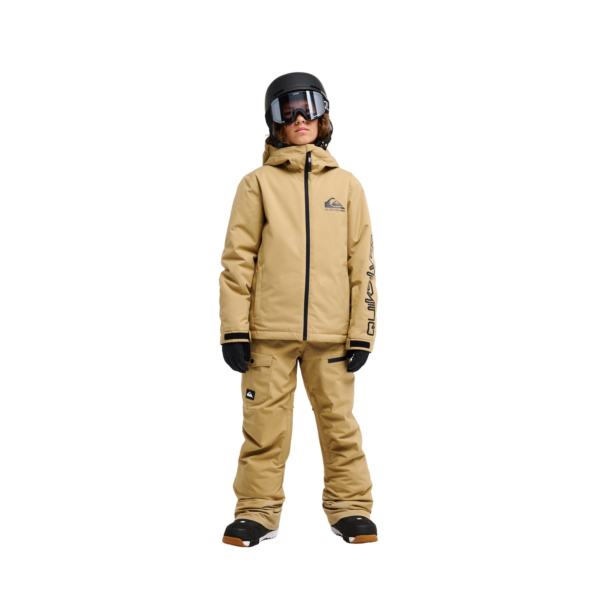 Chaqueta de niños Mission Solid 10K Quiksilver - Marrón Marrón-4